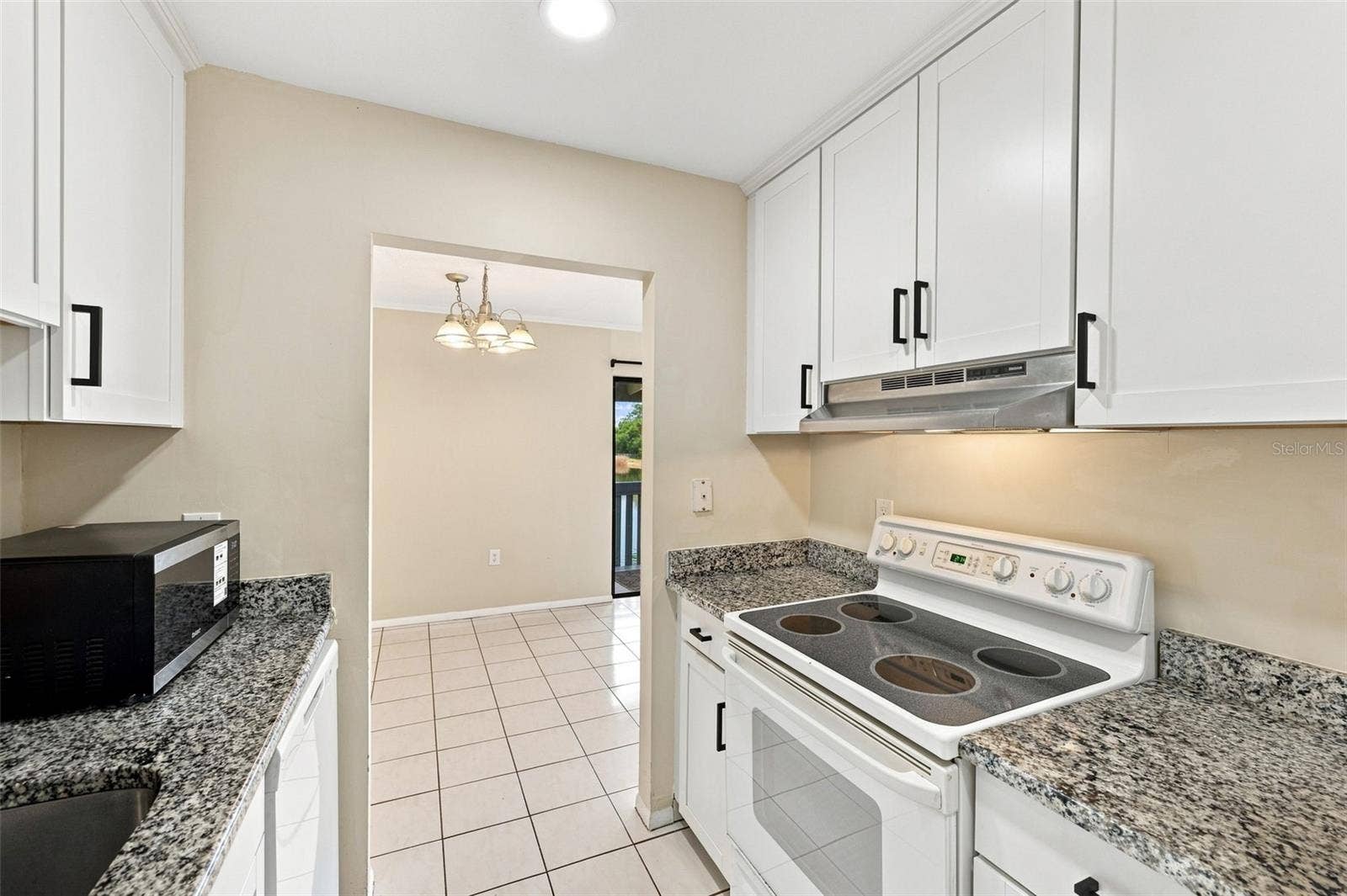 11409 8TH STREET N, #1504, St Petersburg, FL 33716 Galley Kitchen with Granite Countertops.