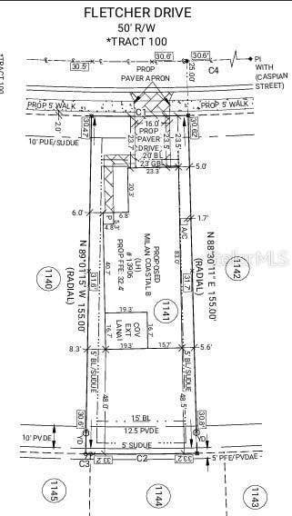 13906 FLETCHER DRIVE, Palmetto, FL 34221 13906 Fletcher Drive Plot Plan