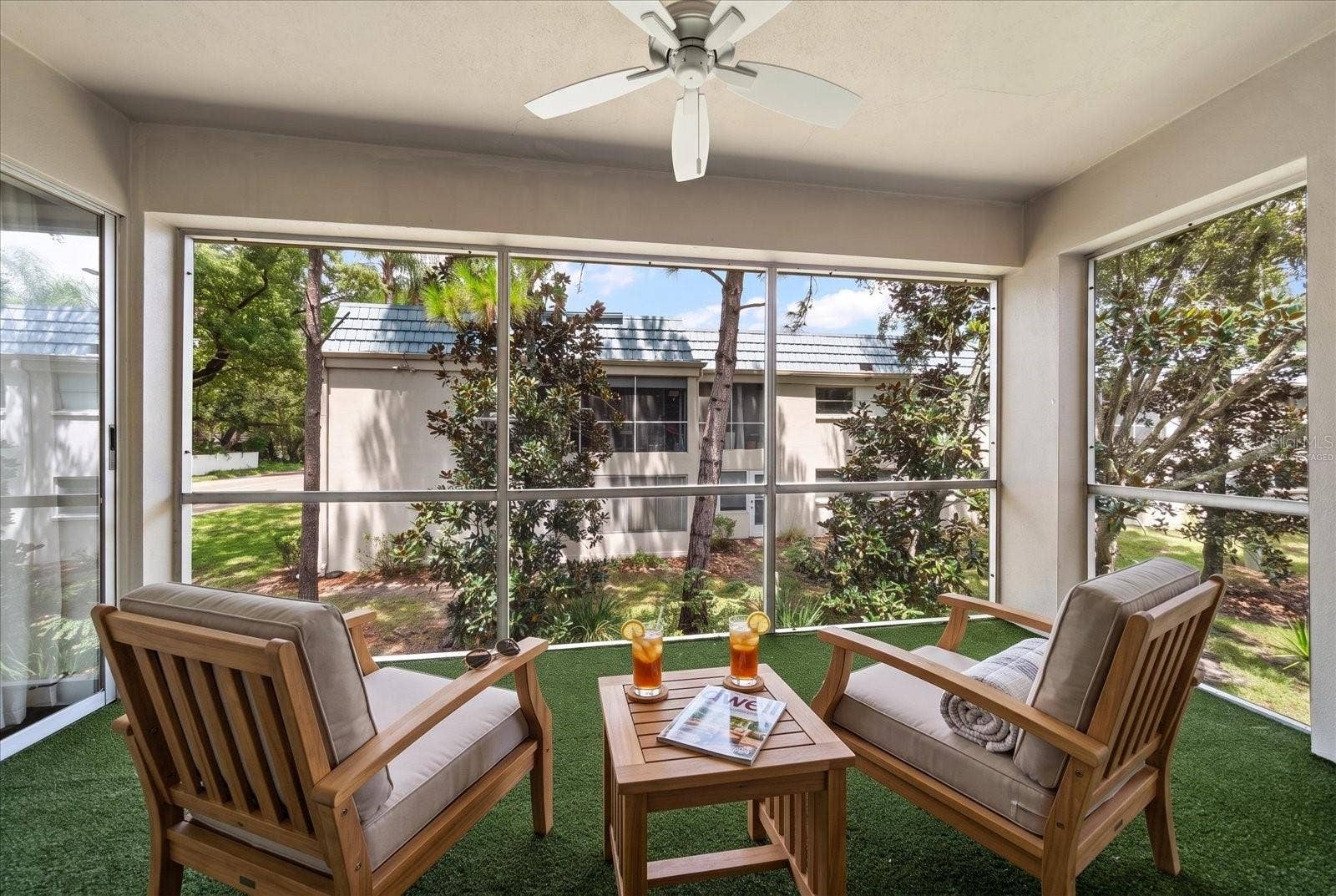 1975 W BAY DRIVE, #109, Largo, FL 33770 Screened in lanai. Virtually staged