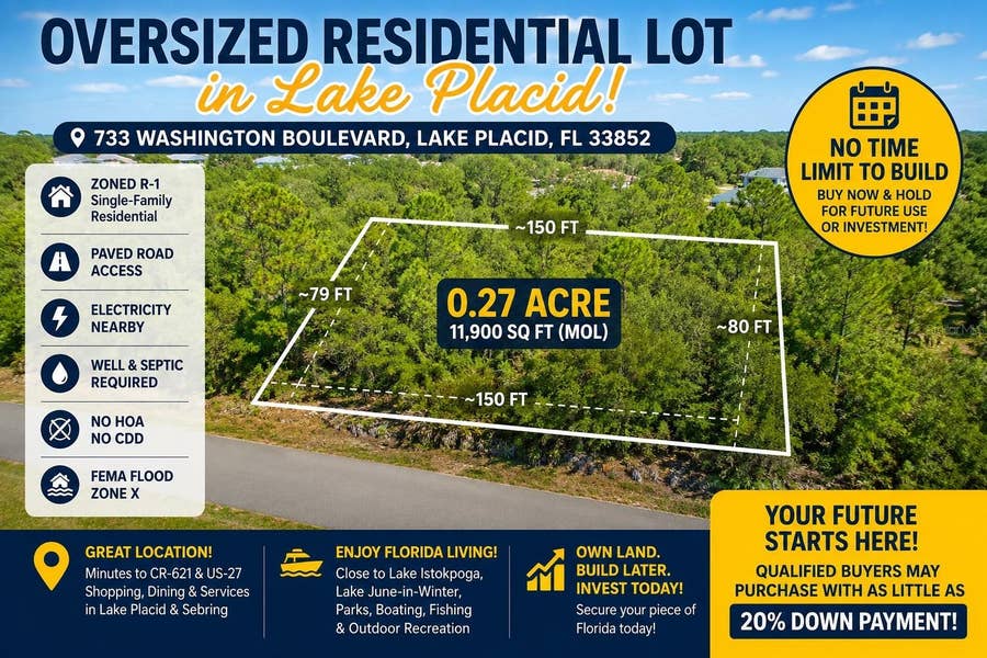 Property photo for 733 WASHINGTON BOULEVARD, Lake Placid, FL