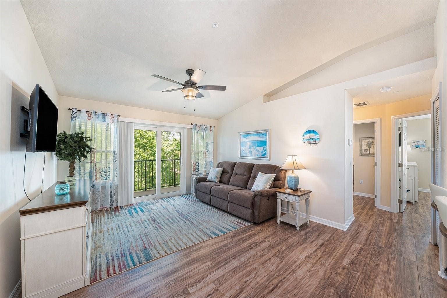 5065 ROYAL PALMS WAY, #303, New Port Richey, FL 34652 Living room, furnished.