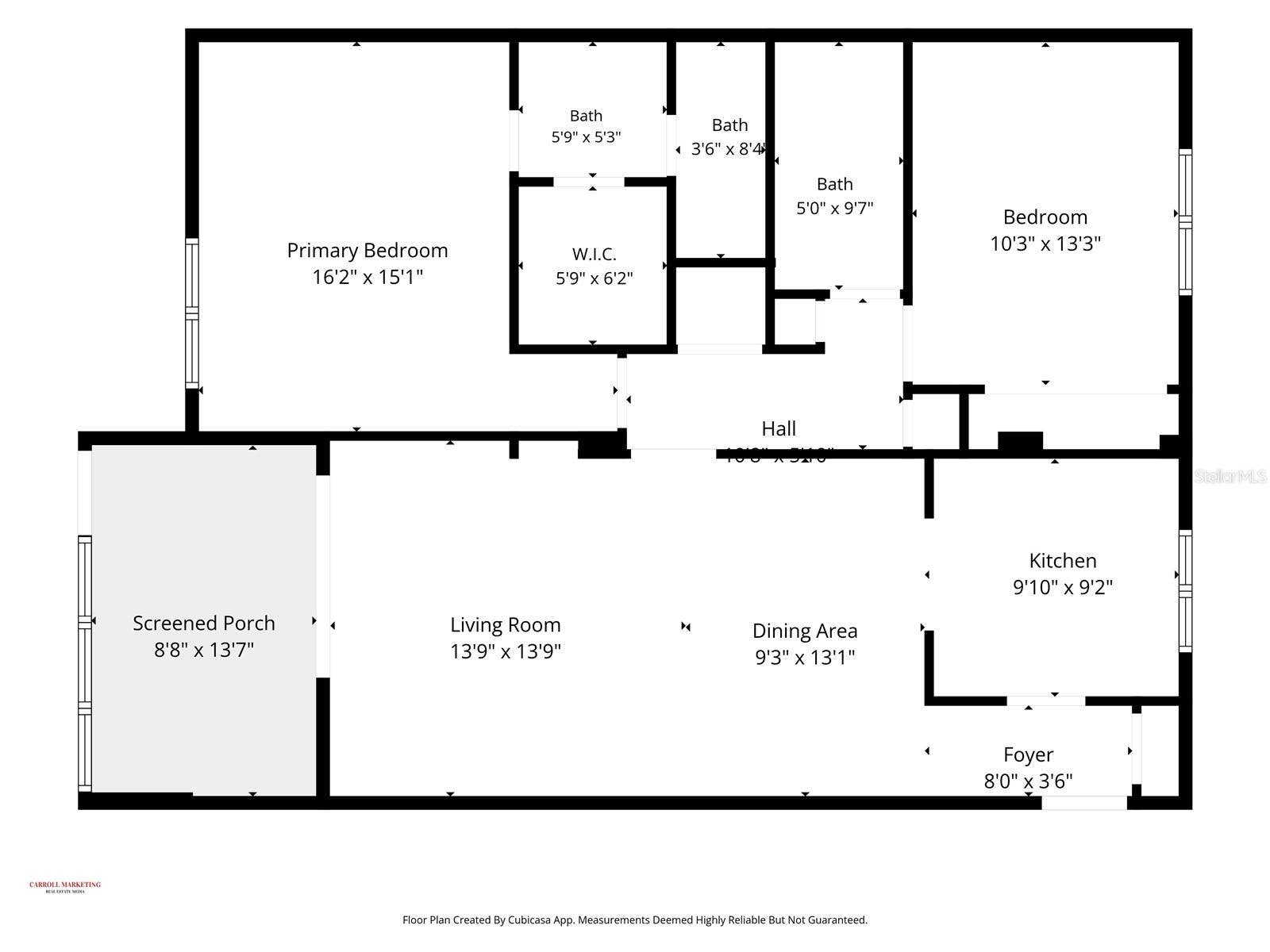 13626 GREENFIELD DRIVE, #109, Tampa, FL 33618 Floor Plan
