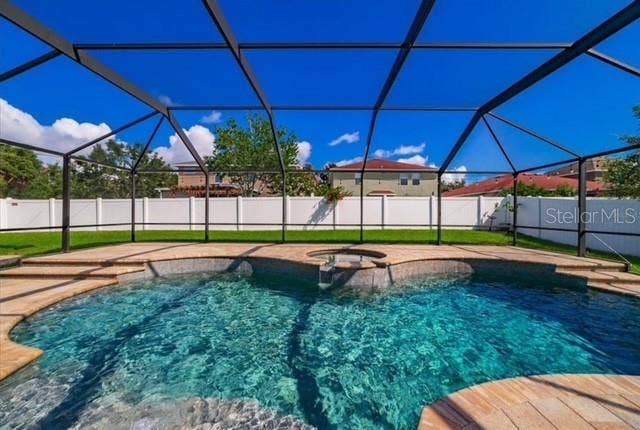 2863 MAPLE BROOK LOOP, Lutz, FL 33558 Caged Pool Font View