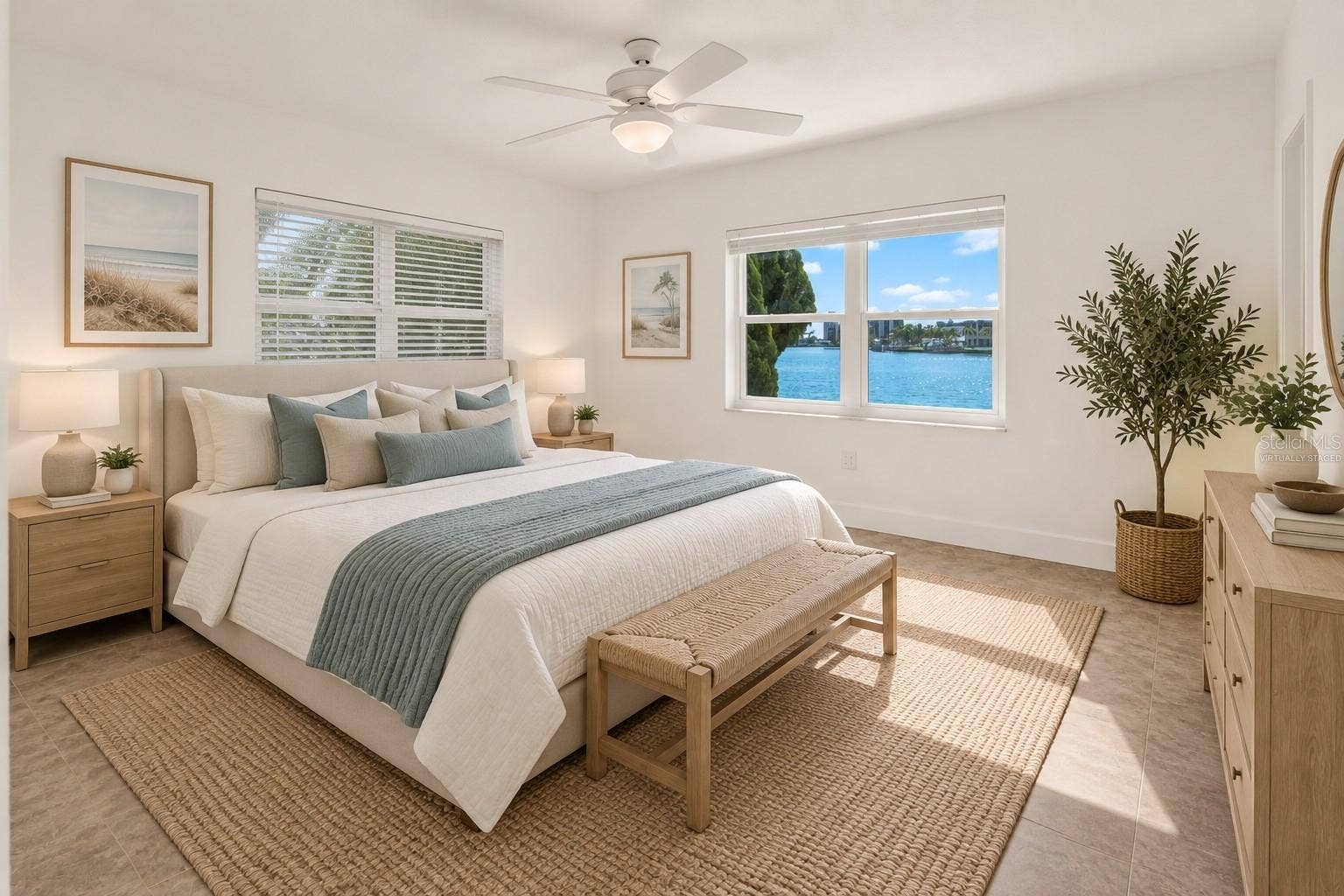 283 104TH AVENUE, #106, Treasure Island, FL 33706 Virtually Staged Primary Bedroom