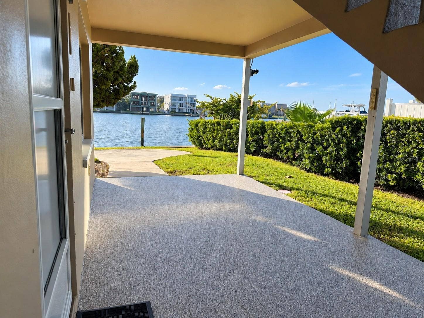283 104TH AVENUE, #106, Treasure Island, FL 33706 Covered Waterfront Patio