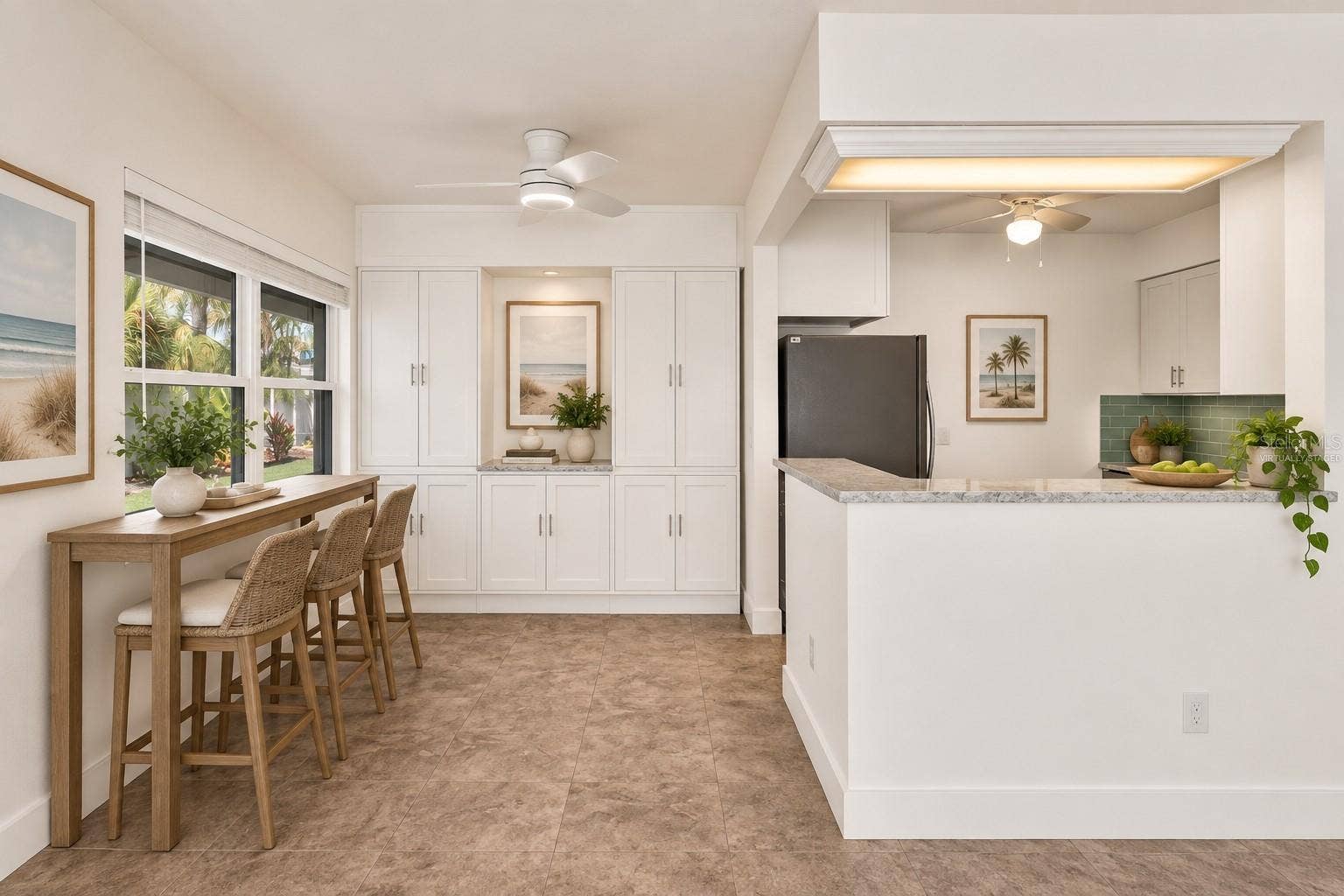 283 104TH AVENUE, #106, Treasure Island, FL 33706 Virtually Staged Dining Area
