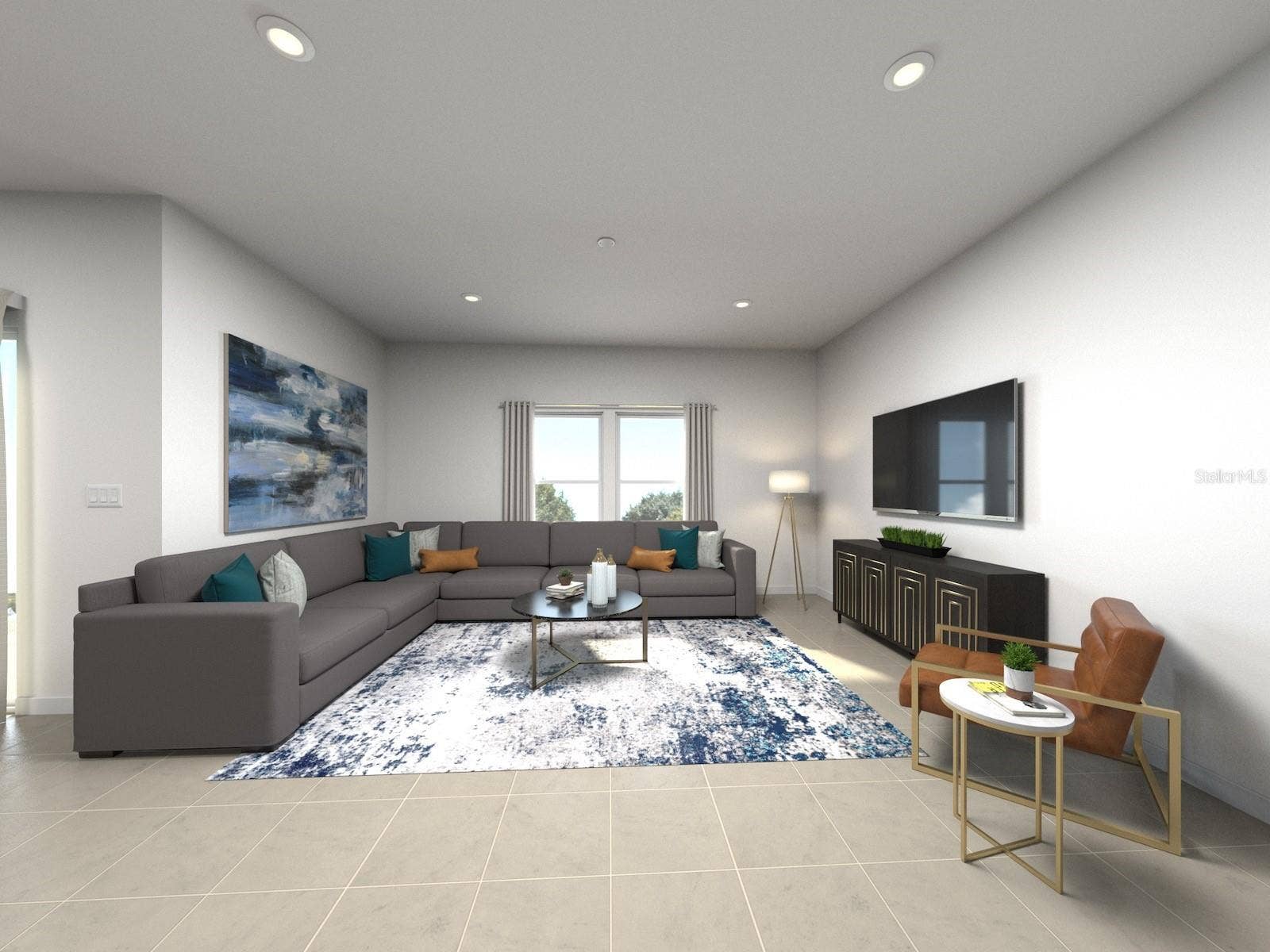 Artist rendering of the home.