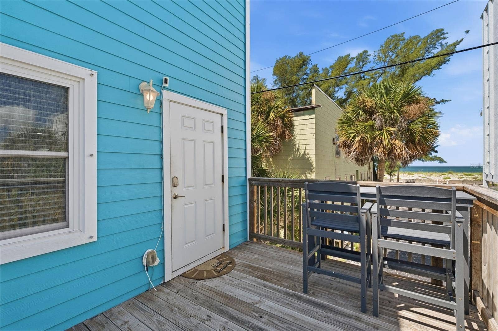 113 4TH AVENUE, St Pete Beach, FL 33706 2nd Floor Rear Porch with Gulf Of Mexico Views