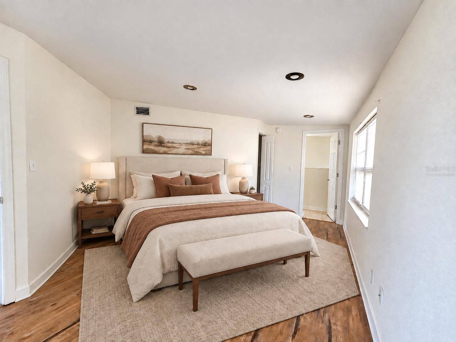 6711 DARTMOUTH AVENUE N, St Petersburg, FL 33710 Virtually Staged Primary Bedroom