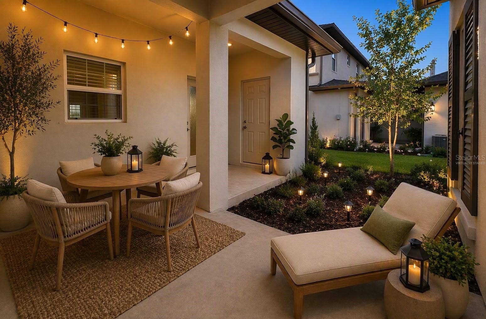 Back porch - virtually staged.