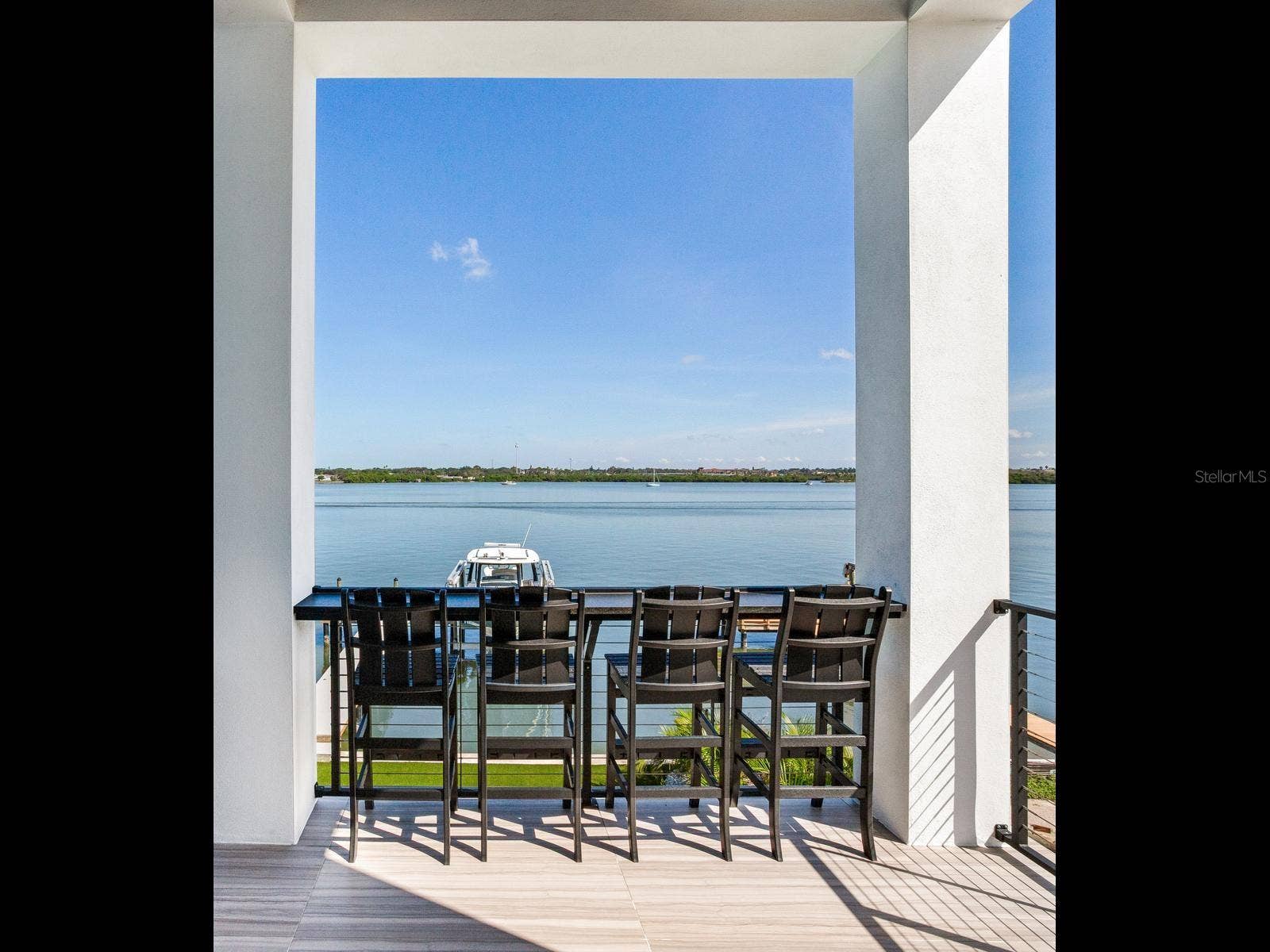 836 BAY POINT DRIVE, Madeira Beach, FL 33708 Balcony off of living room