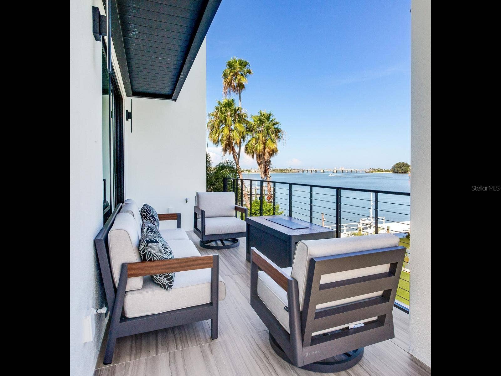 836 BAY POINT DRIVE, Madeira Beach, FL 33708 Balcony off of living room