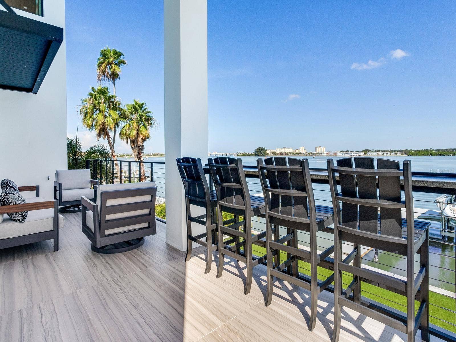 836 BAY POINT DRIVE, Madeira Beach, FL 33708 Balcony off of living room