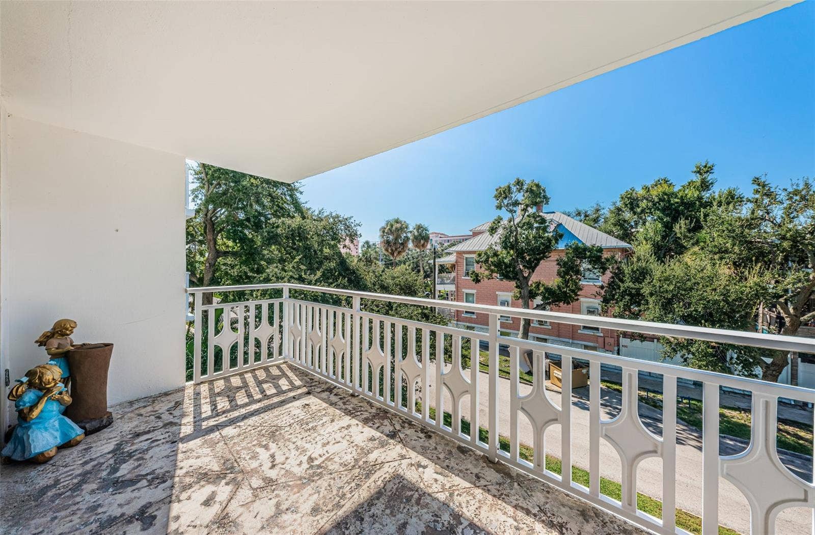 700 BEACH DRIVE NE, #308, St Petersburg, FL 33701 Balcony with views of the Park and Vinoy across Beach Drive NE