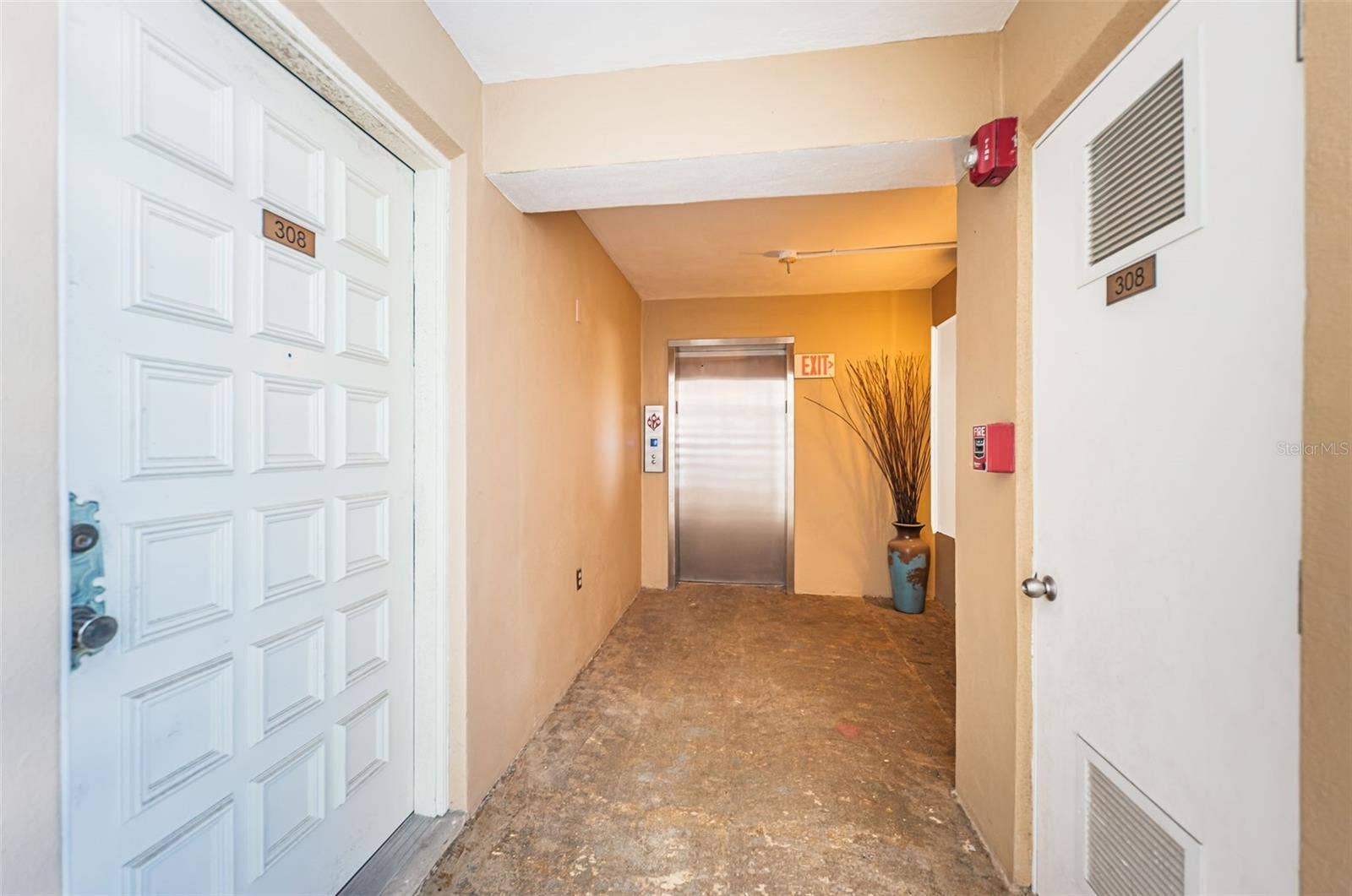 700 BEACH DRIVE NE, #308, St Petersburg, FL 33701 Entry & Storage Room across the hall
