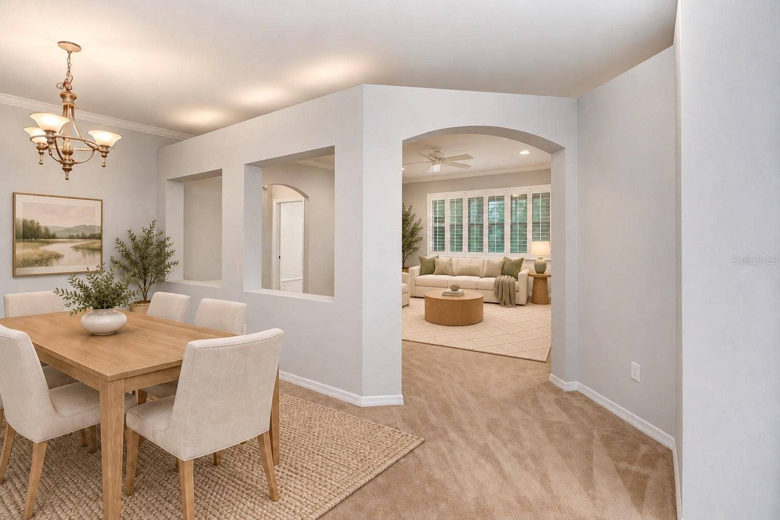 1161 EMERALD HILL WAY, Valrico, FL 33594 Dining Room heading into Family Room