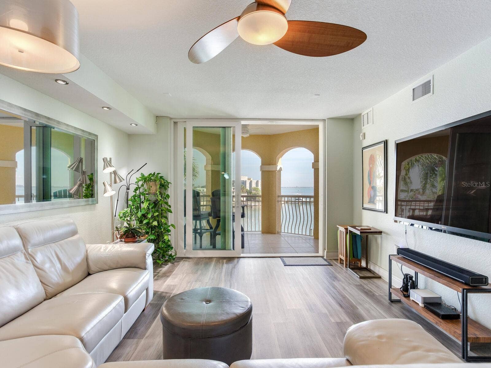 5353 GULF BOULEVARD, #B202, St Pete Beach, FL 33706 Waterfront Living Rm