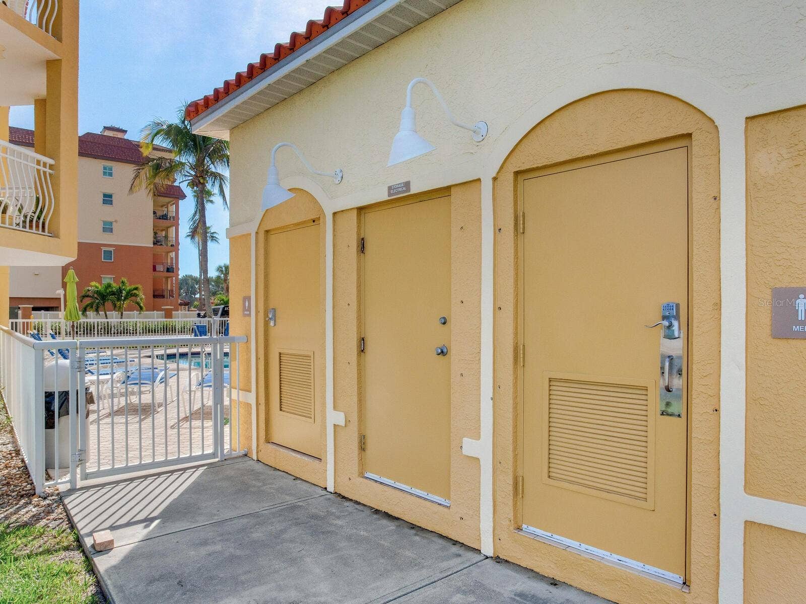 5353 GULF BOULEVARD, #B202, St Pete Beach, FL 33706 His and Hers Restrooms poolside