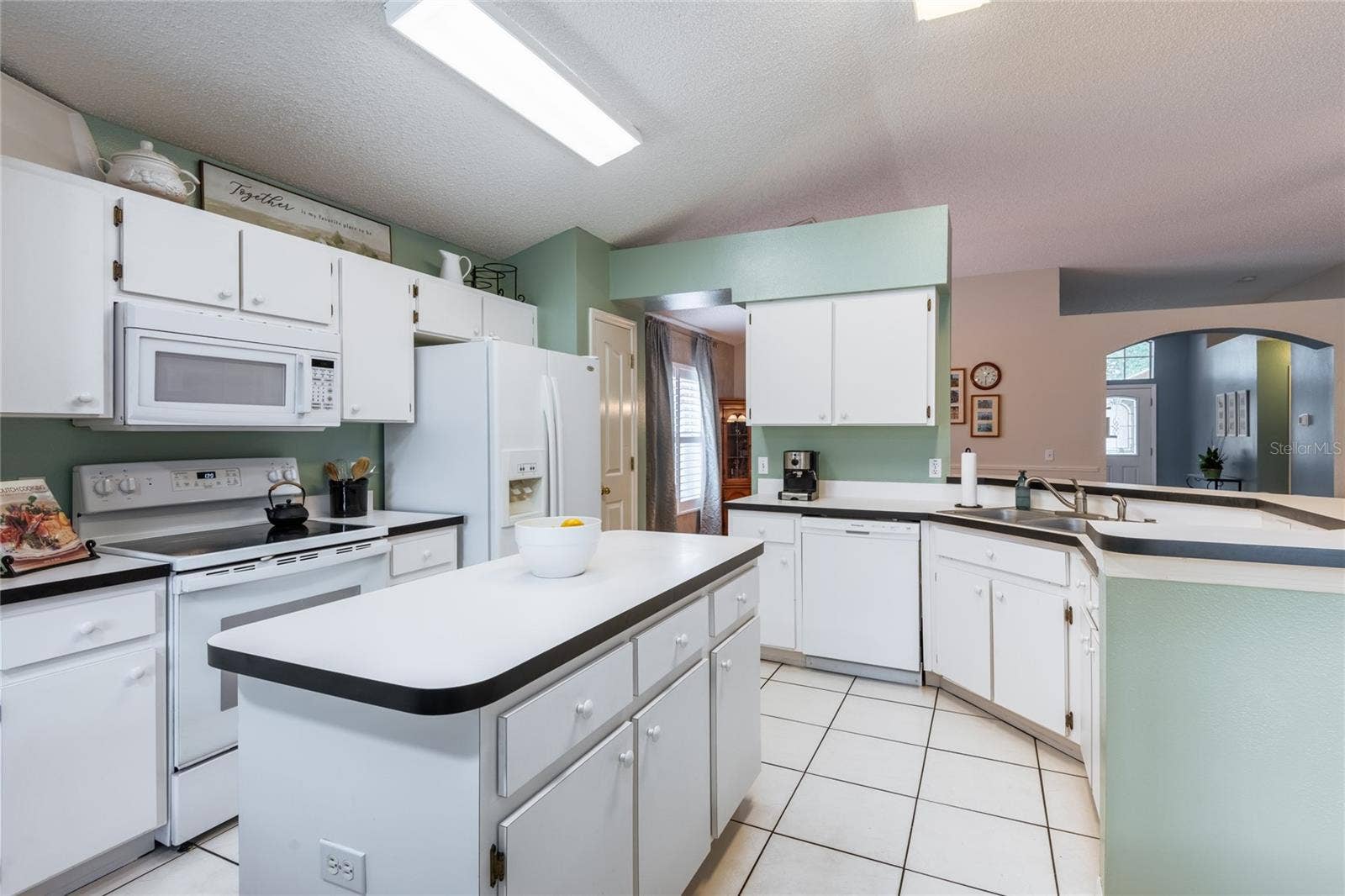 Kitchen is open to the living areas,
