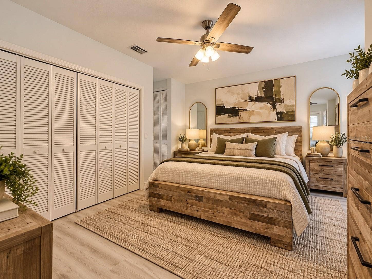 Primary Bedroom: Virtually staged