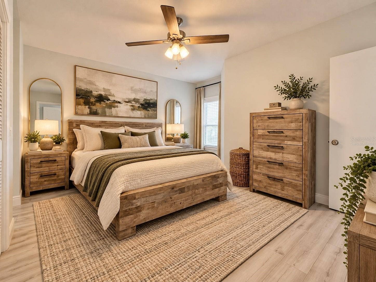 Primary Bedroom: Virtually staged