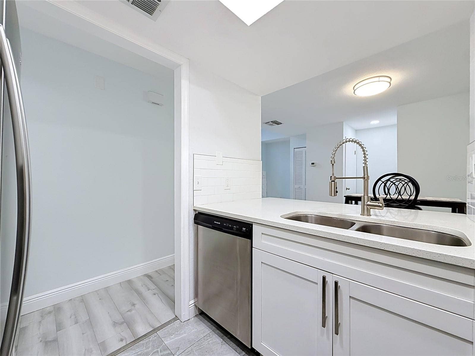Kitchen into hallway