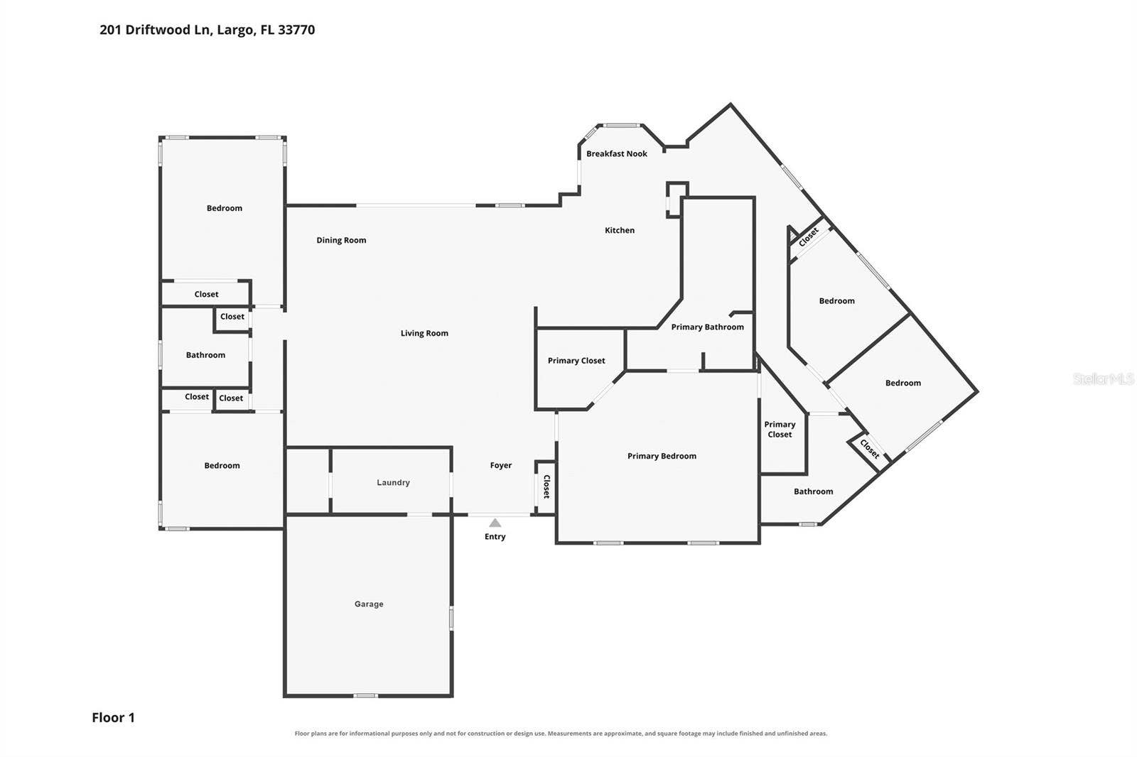201 DRIFTWOOD LANE, Largo, FL 33770 Floor plan