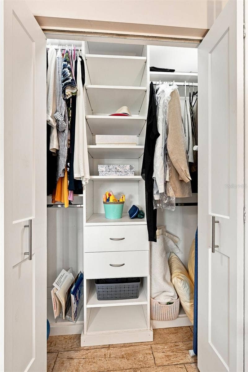1898 SHORE DRIVE S, #208, South Pasadena, FL 33707 Custom closet in 2nd bedroom