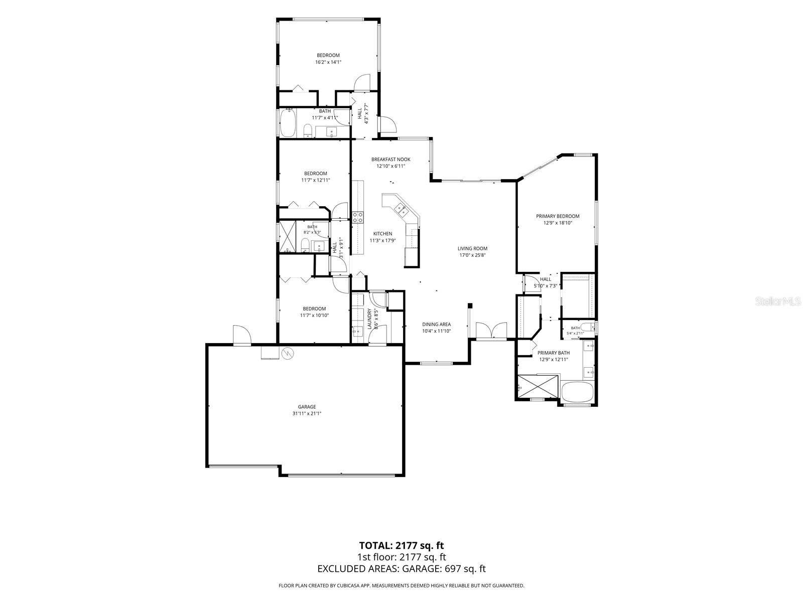 Buyer & buyer's agent to check dimensions.