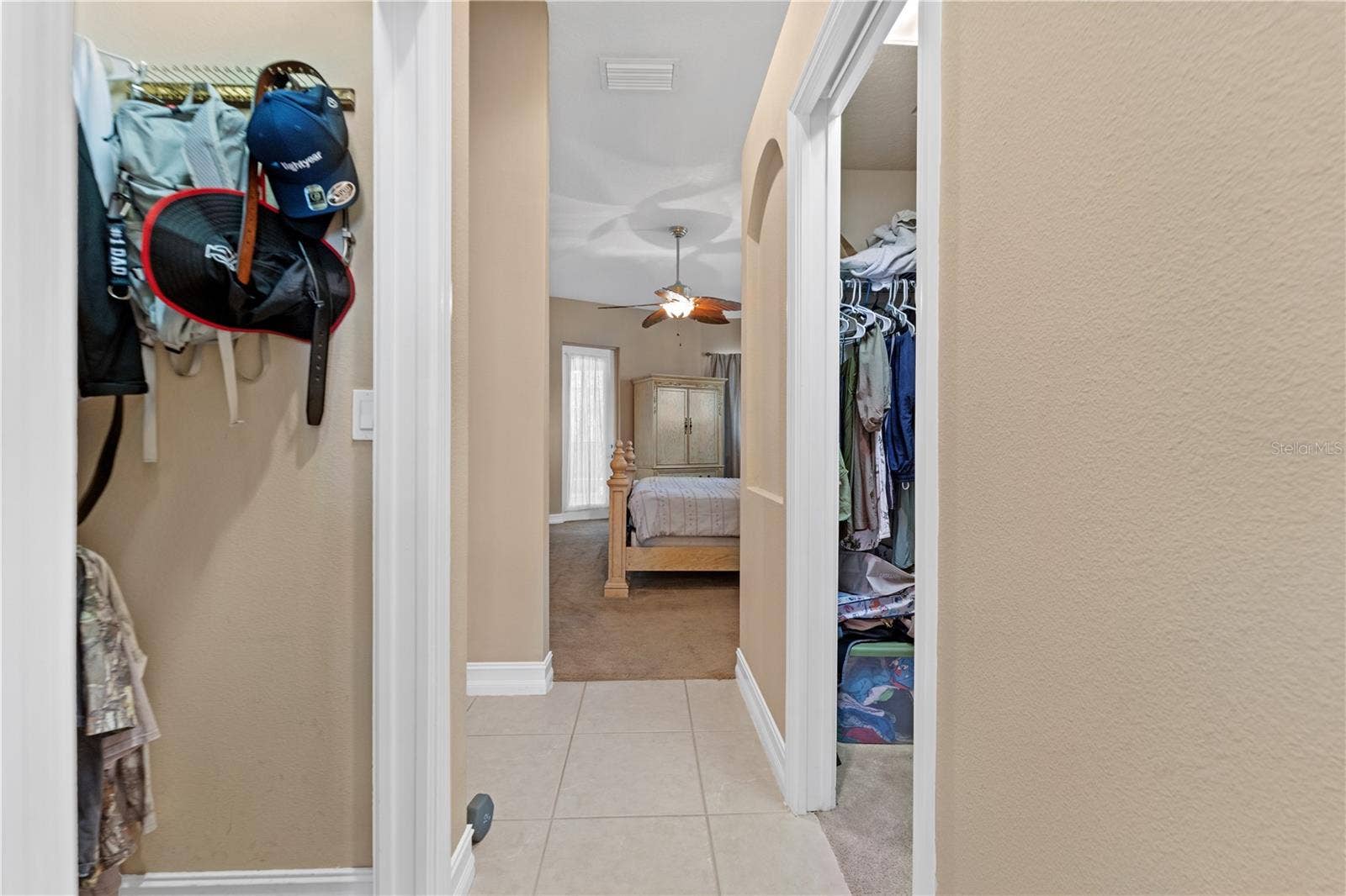 His & hers walk-in closets