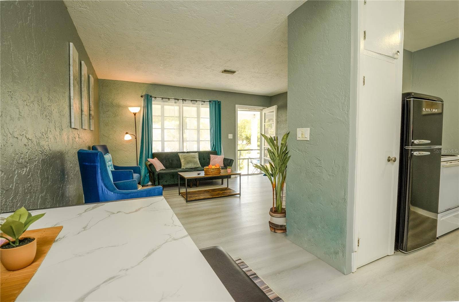 5025 28TH AVENUE S, Gulfport, FL 33707 5029 Unit 6 - living room and kitchen
