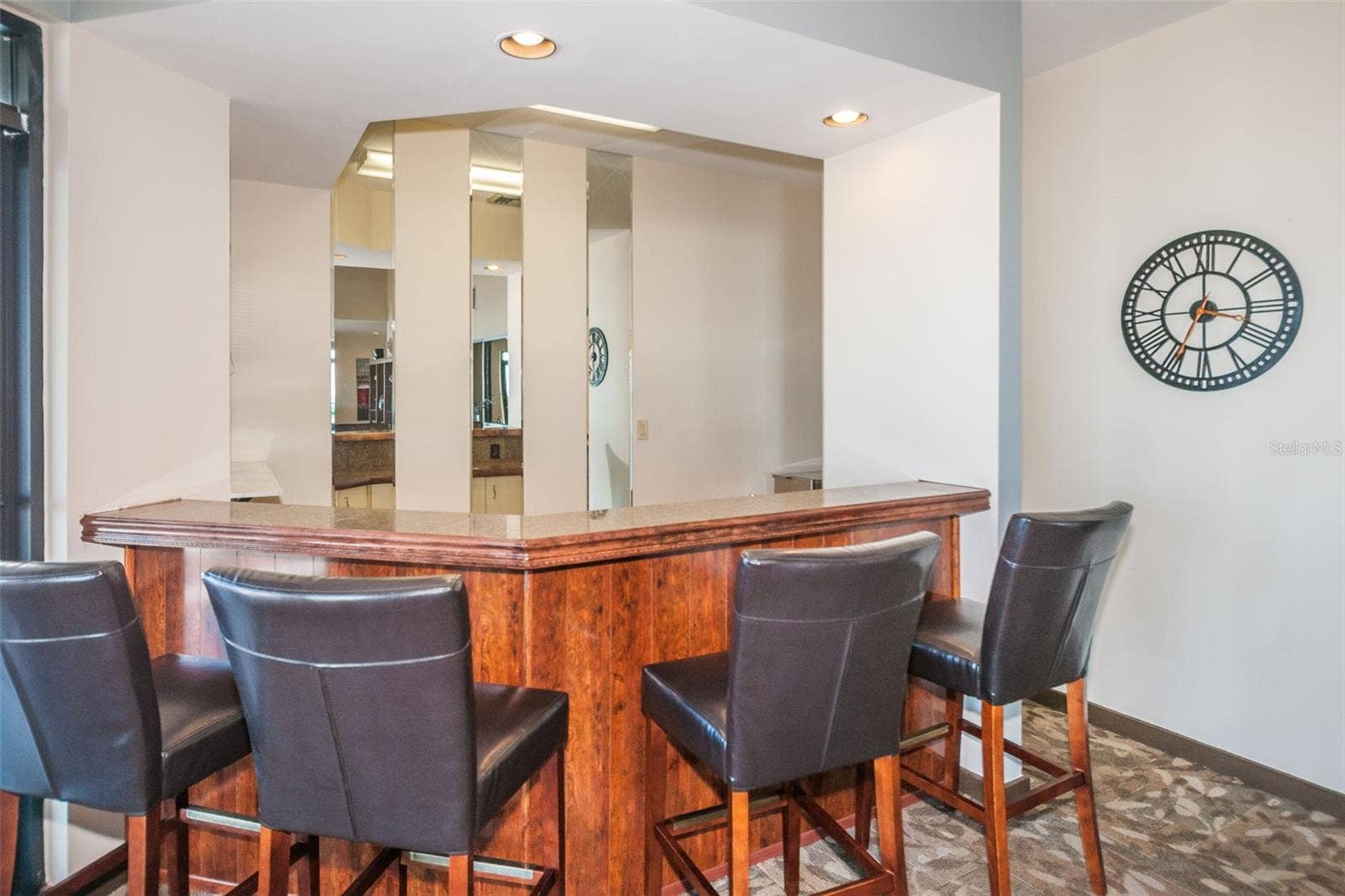 Wet bar off the Clubroom