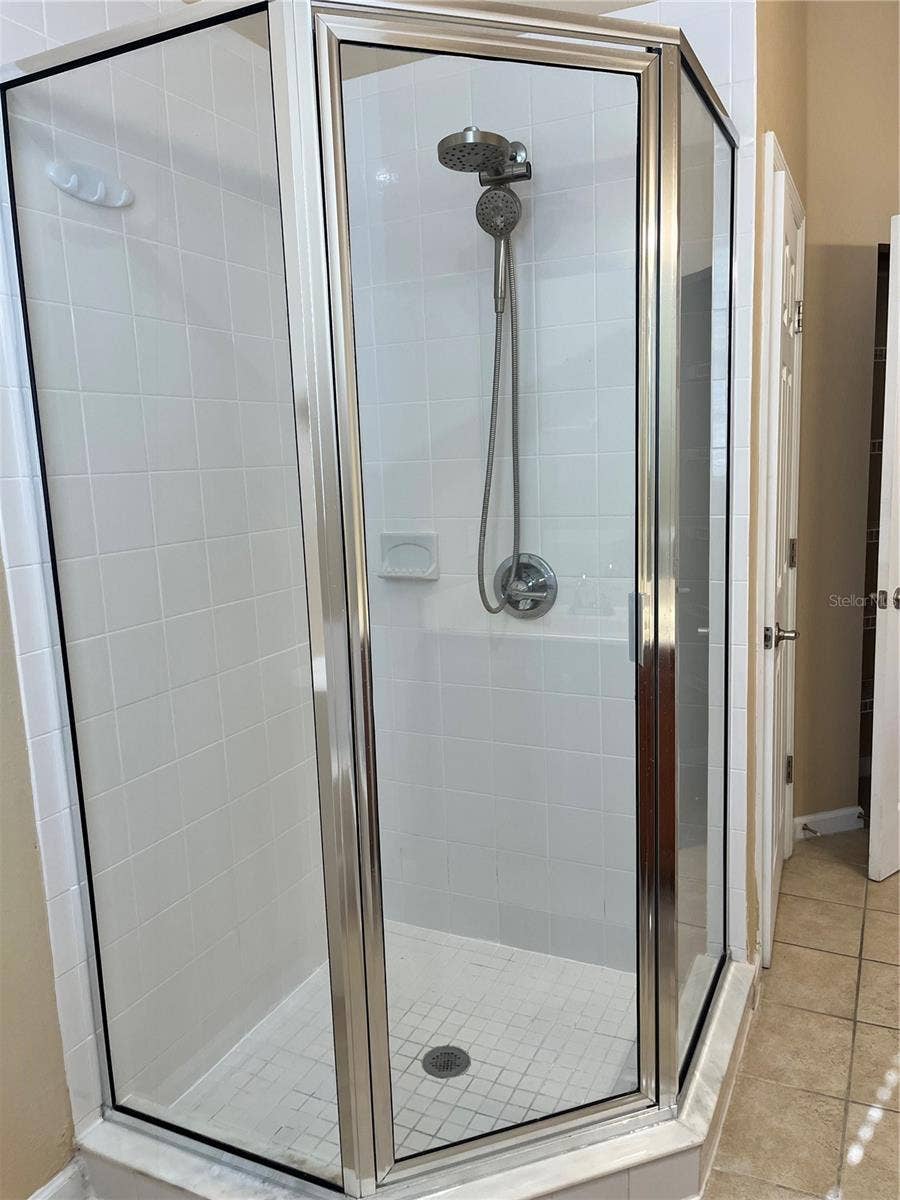 Primary bathroom shower