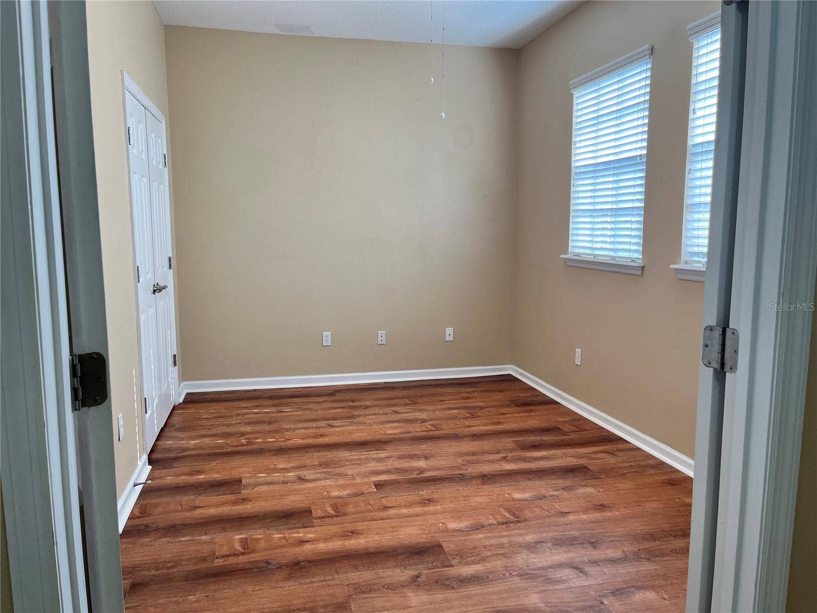 First bedroom/office on the first floor.