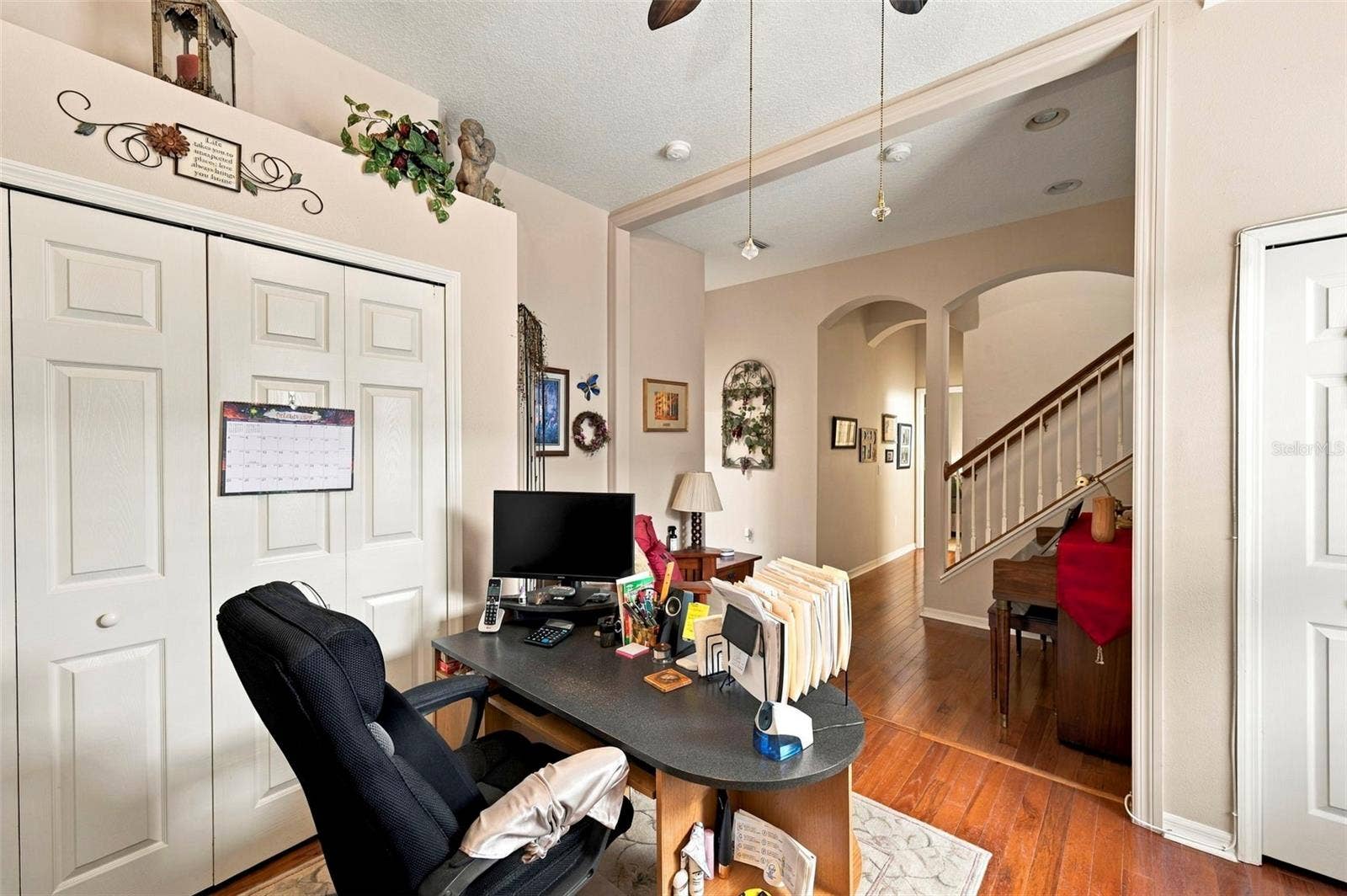Office or Flex Room/ Gym or can be turned back into 4th bedroom - Has two closets