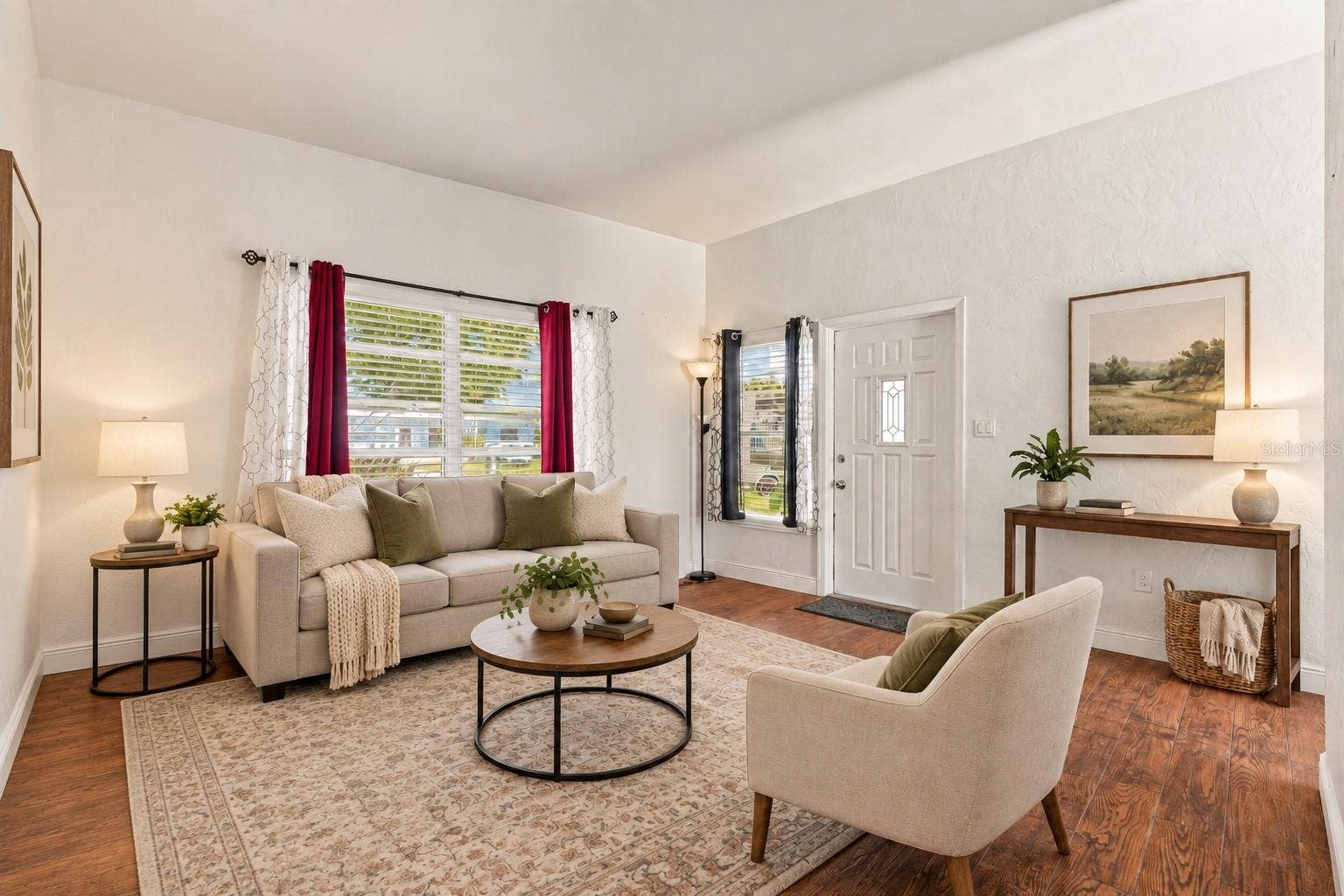 AI Staged living room