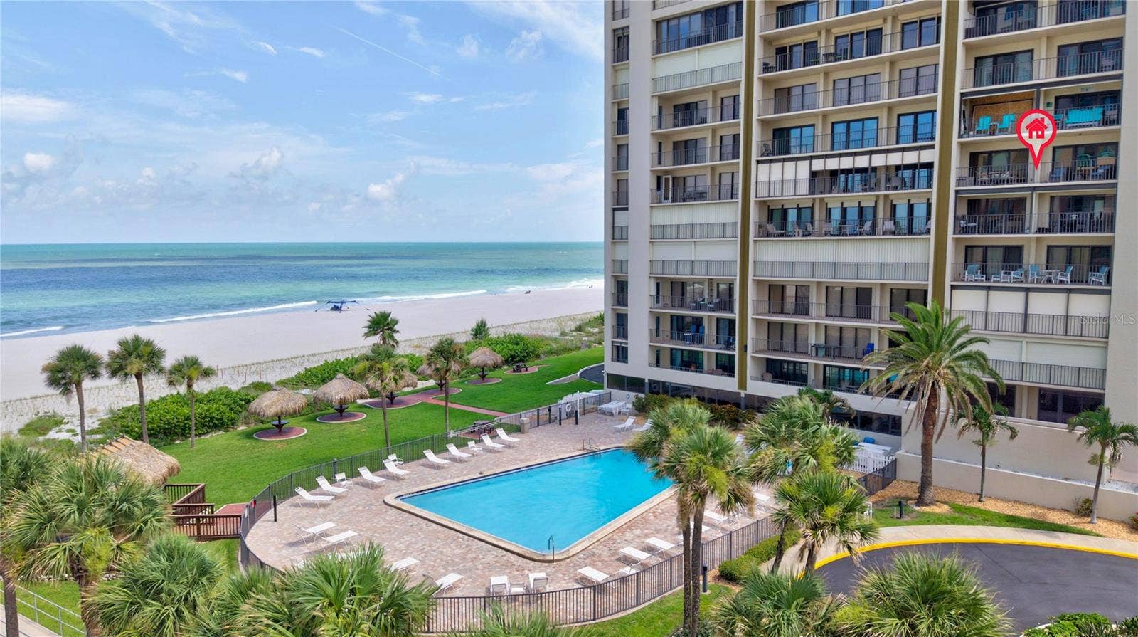 1480 GULF BOULEVARD, #601, Clearwater Beach, FL 33767 aerial
