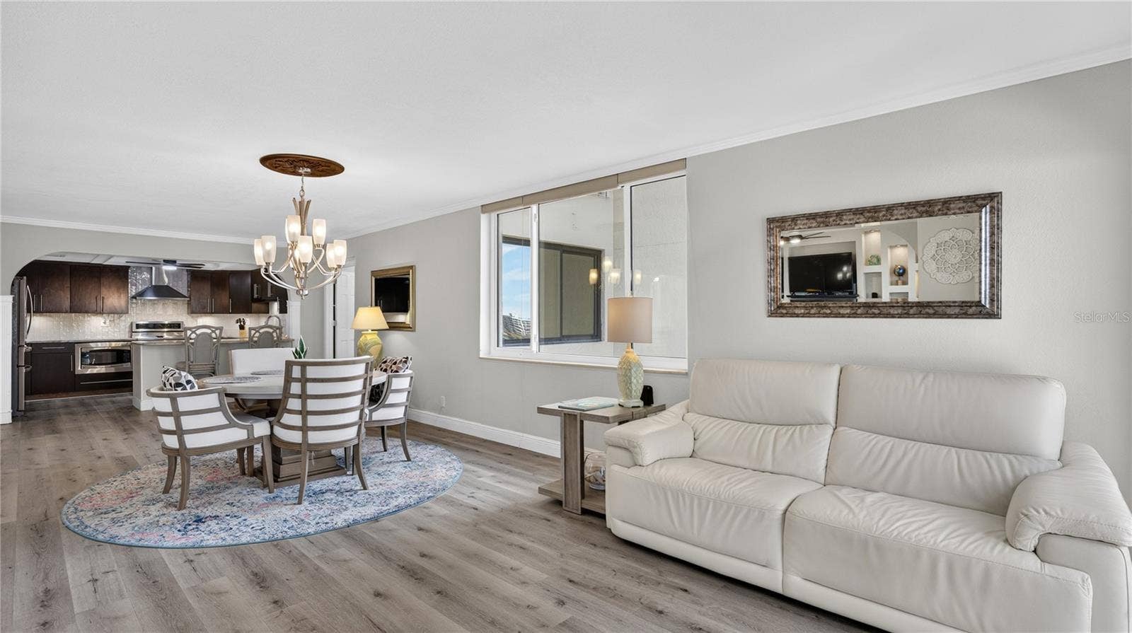 1480 GULF BOULEVARD, #601, Clearwater Beach, FL 33767 living / dining area