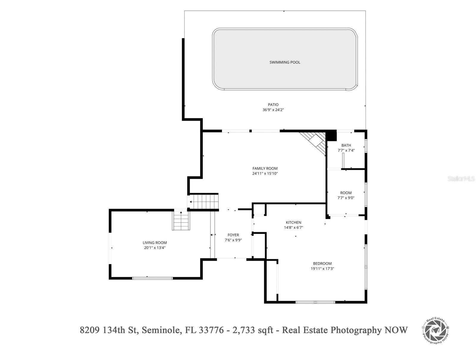 8209 134TH STREET, Seminole, FL 33776 Floor Plan - First Floor