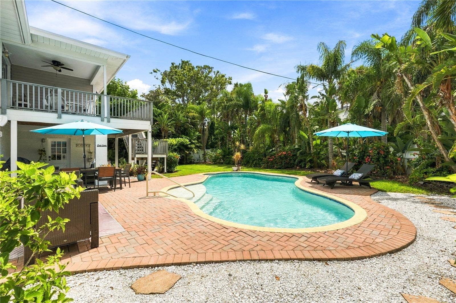 Salt Water pool with pavers deck!