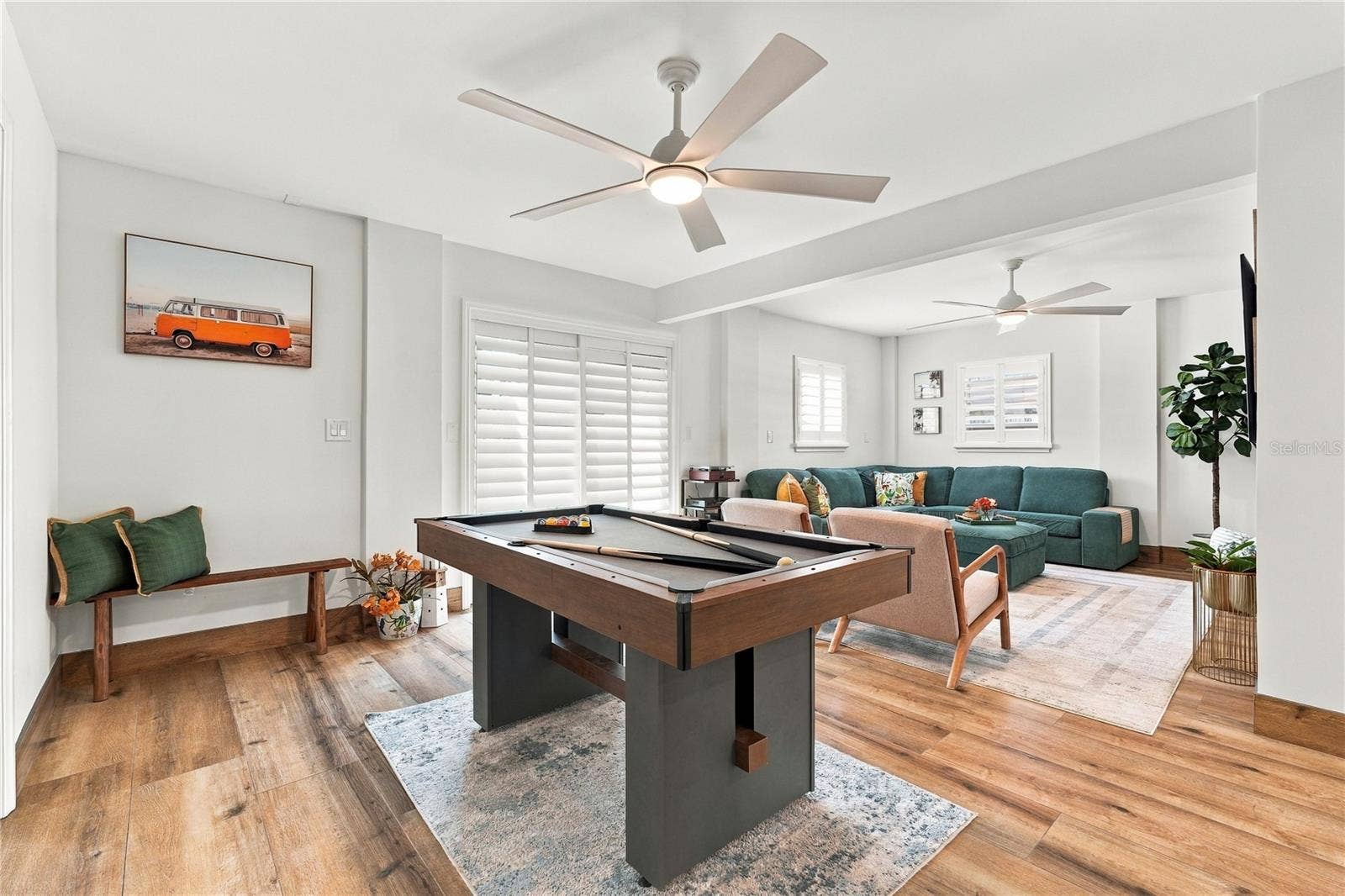 Conditioned bonus room in the ground level with plenty of space to entertain!