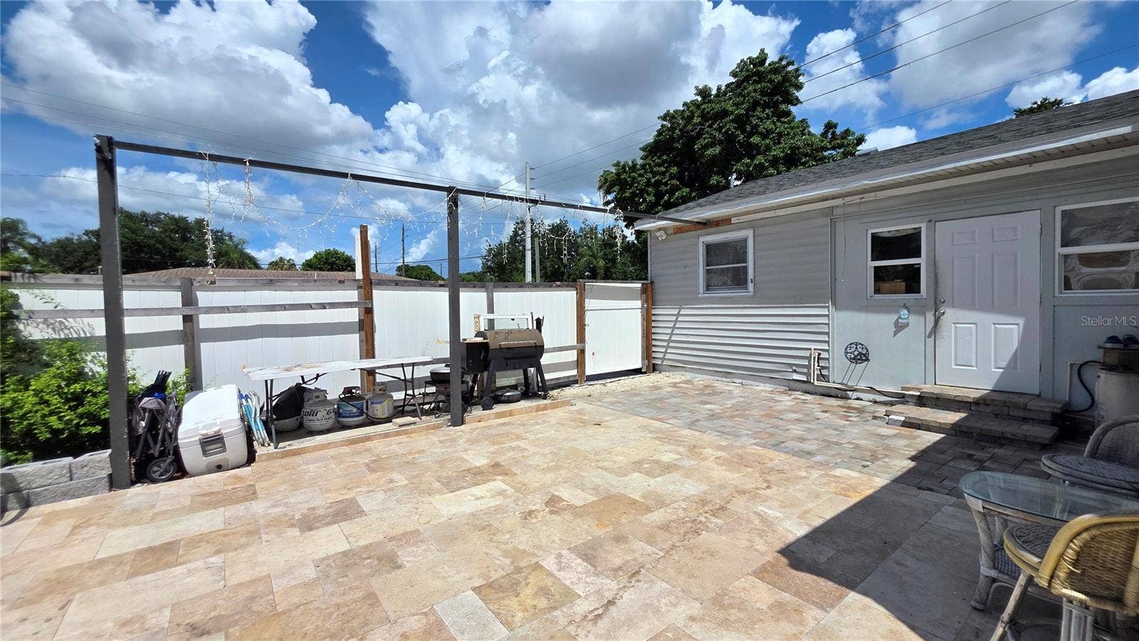 1702 26TH STREET W, Bradenton, FL 34205 Pavered/Tiled back patio, Back Door Entry
