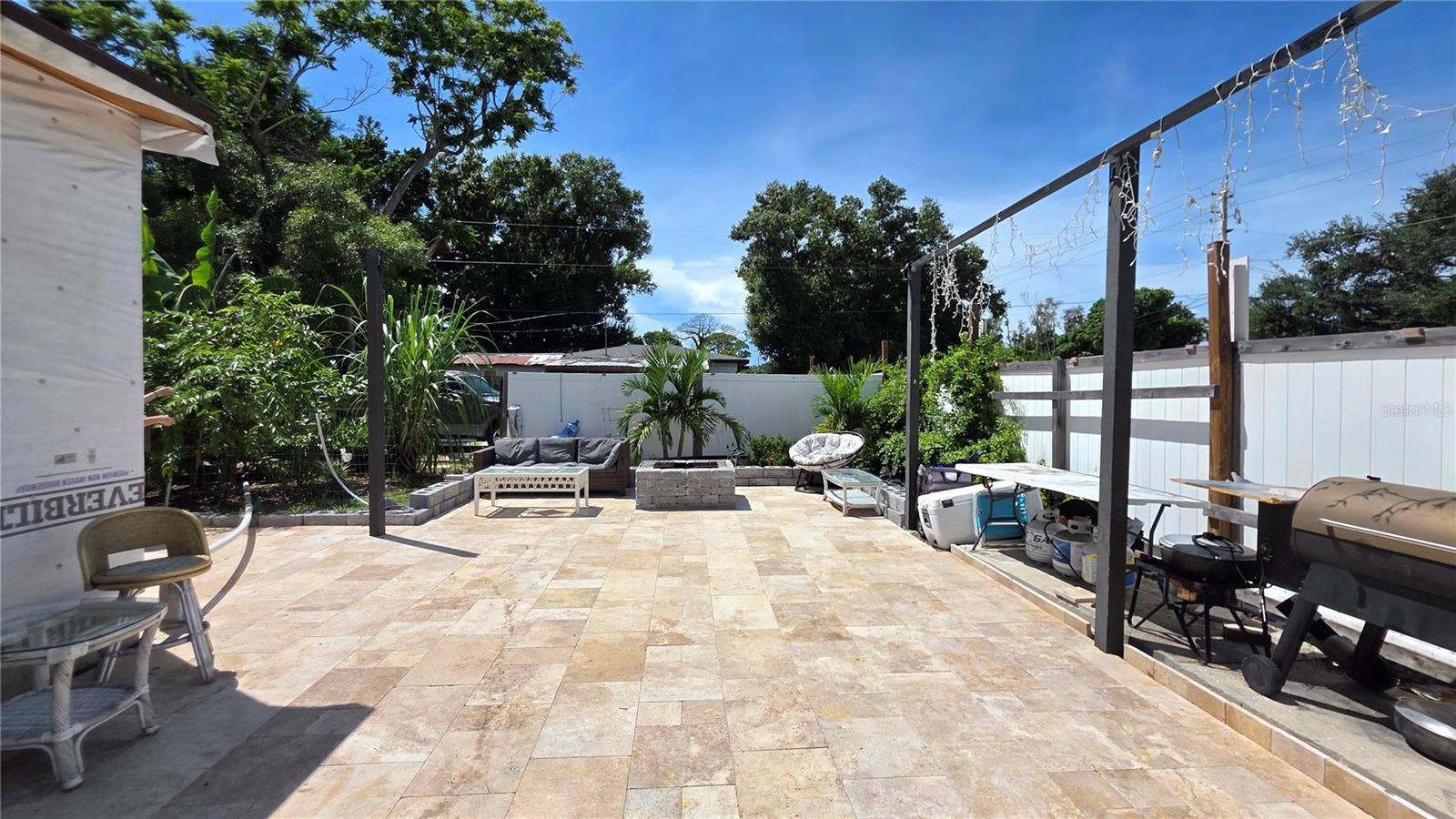 1702 26TH STREET W, Bradenton, FL 34205 Tiled Back Patio area.