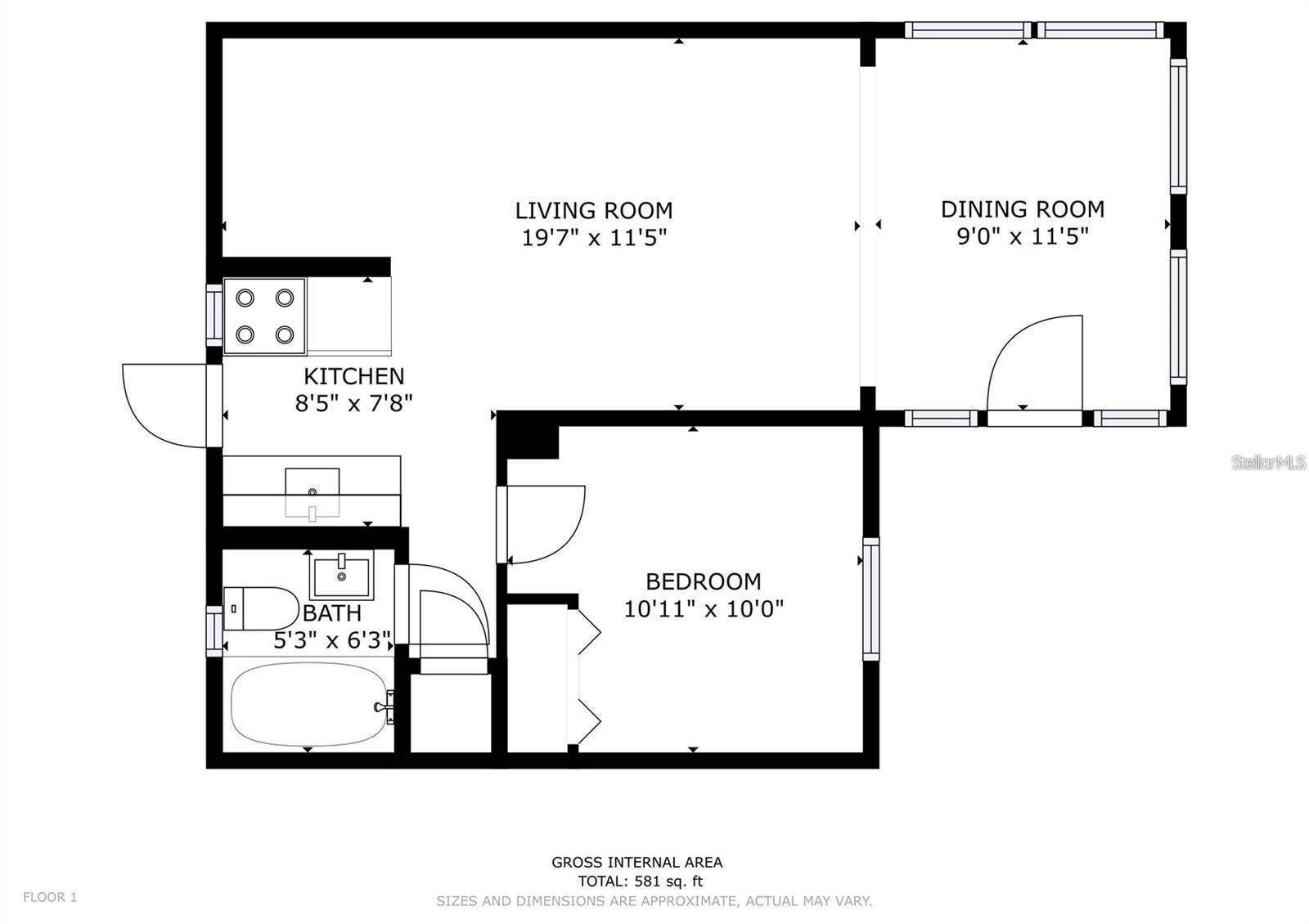 604 MCLENNAN STREET, Clearwater, FL 33756 606 floor plan