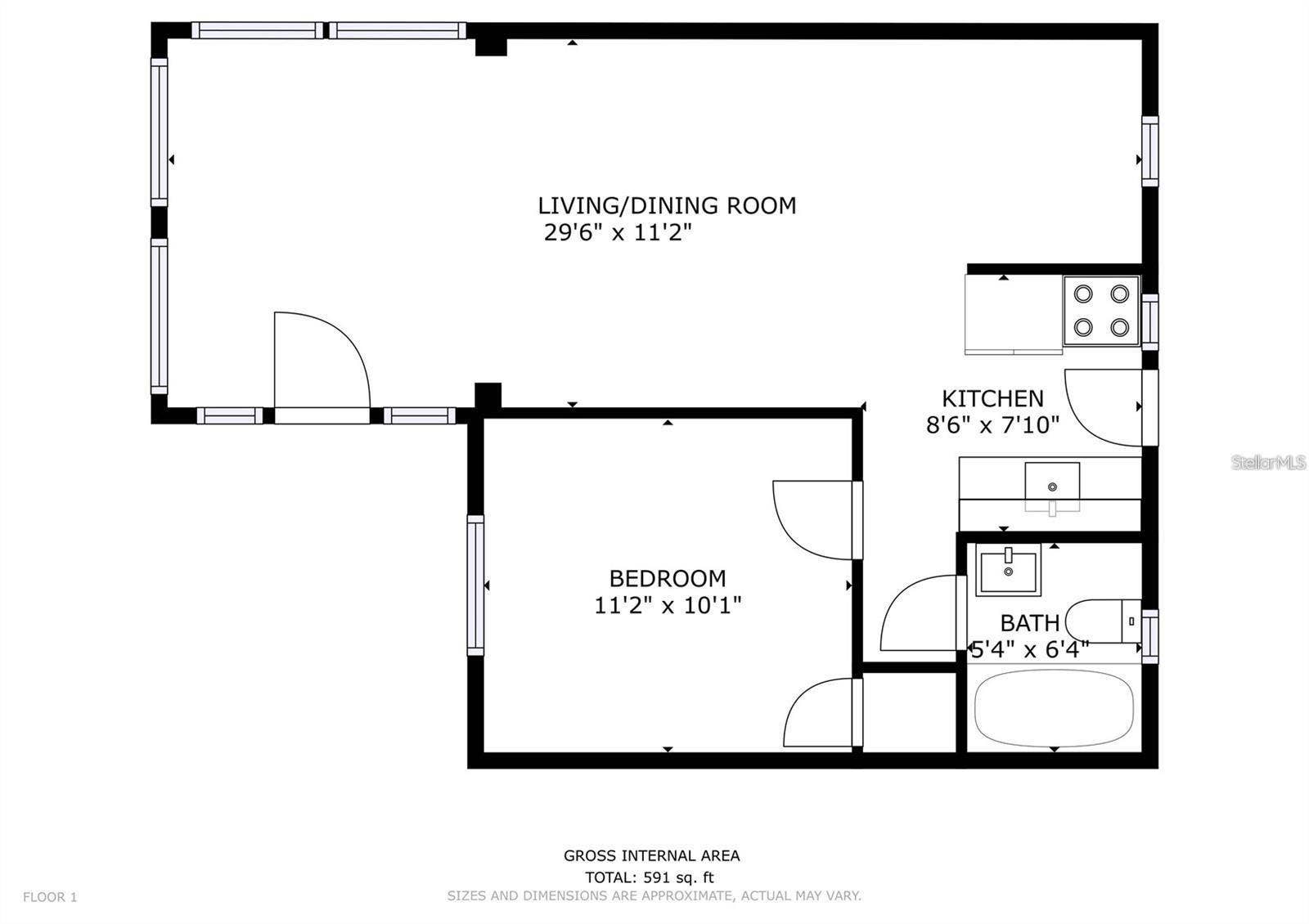 604 MCLENNAN STREET, Clearwater, FL 33756 604 floor plan