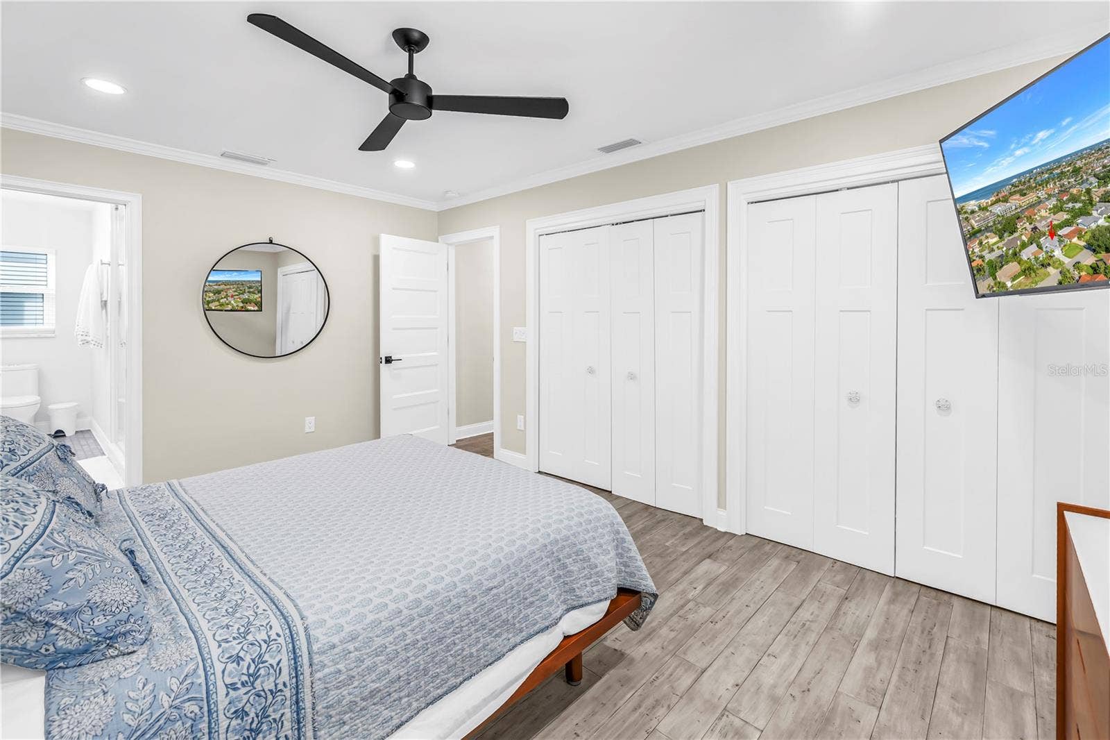 1114 2ND AVENUE S, Tierra Verde, FL 33715 Double closets in Primary Suite with custom built in organizers.