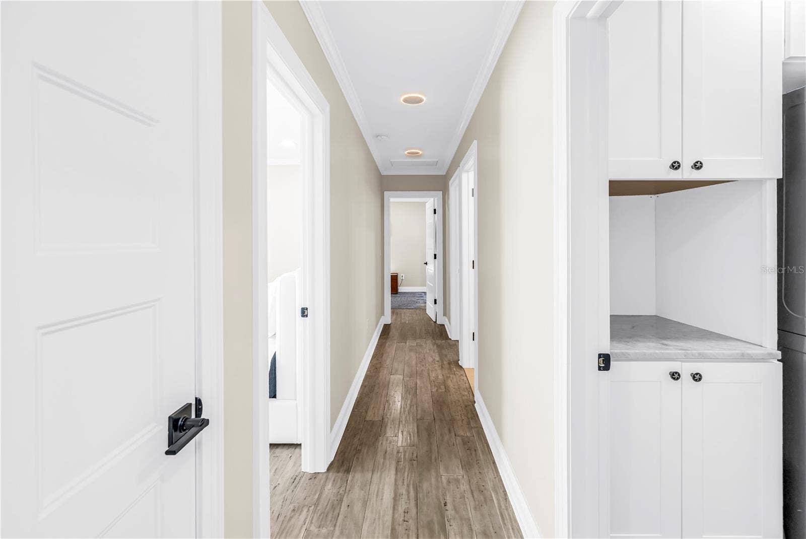 1114 2ND AVENUE S, Tierra Verde, FL 33715 Low- Glow nightlight setting on recessed lighting in bedrooms and hallway. It lights from underneath for a glow that makes walking around at night safe and easy.
