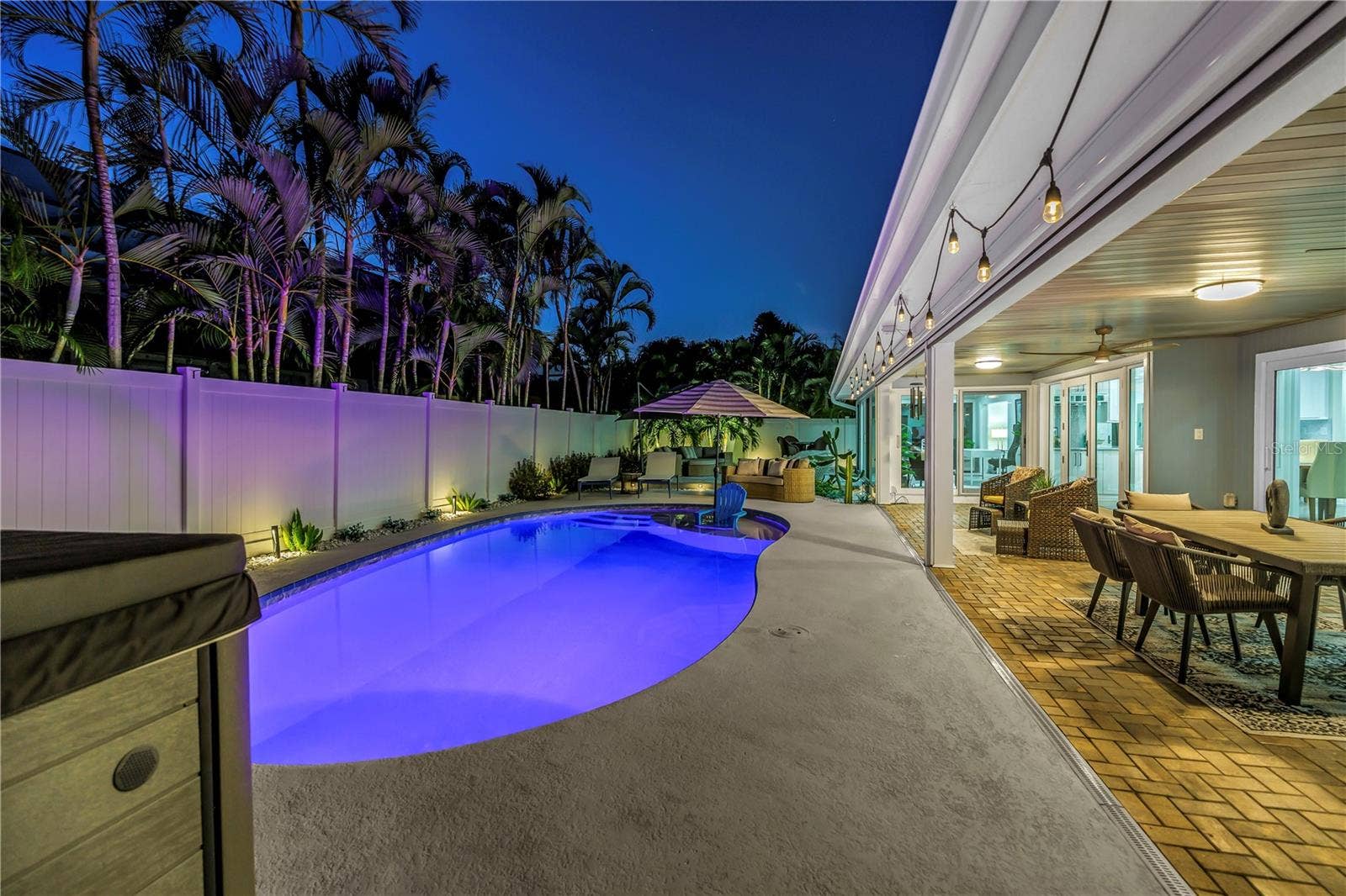 1114 2ND AVENUE S, Tierra Verde, FL 33715 Chose to have the screens up or down for outdoor lanai.