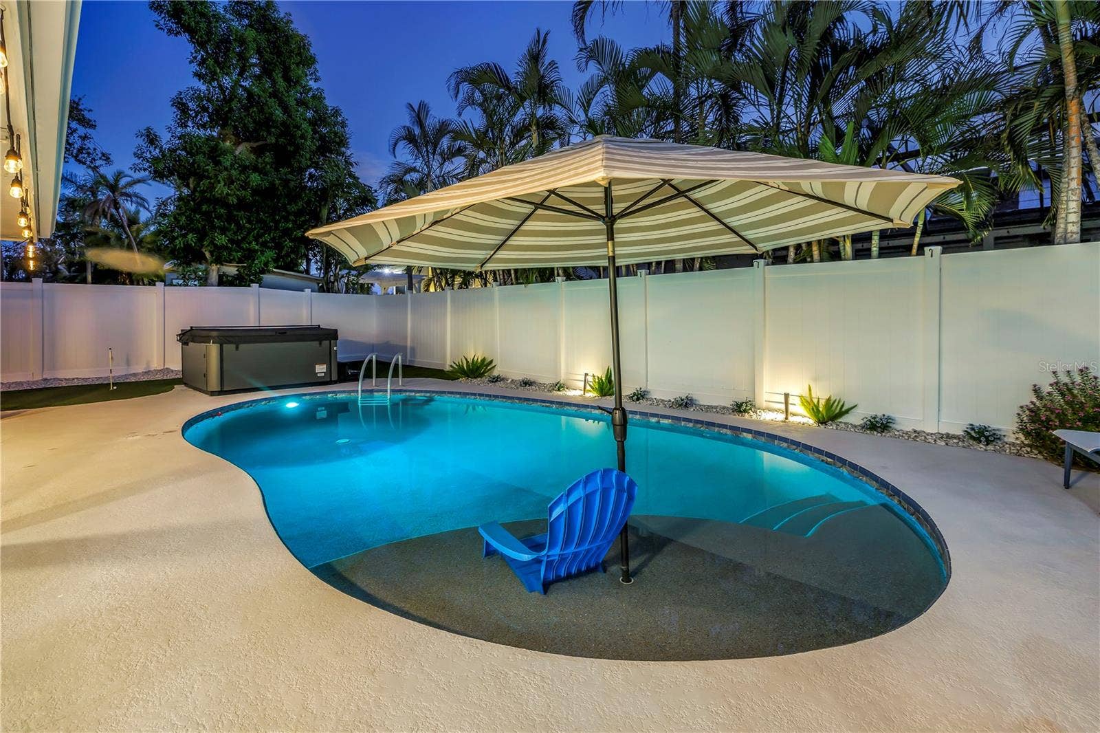 1114 2ND AVENUE S, Tierra Verde, FL 33715 Evening in the pool OR hot tub...or both!