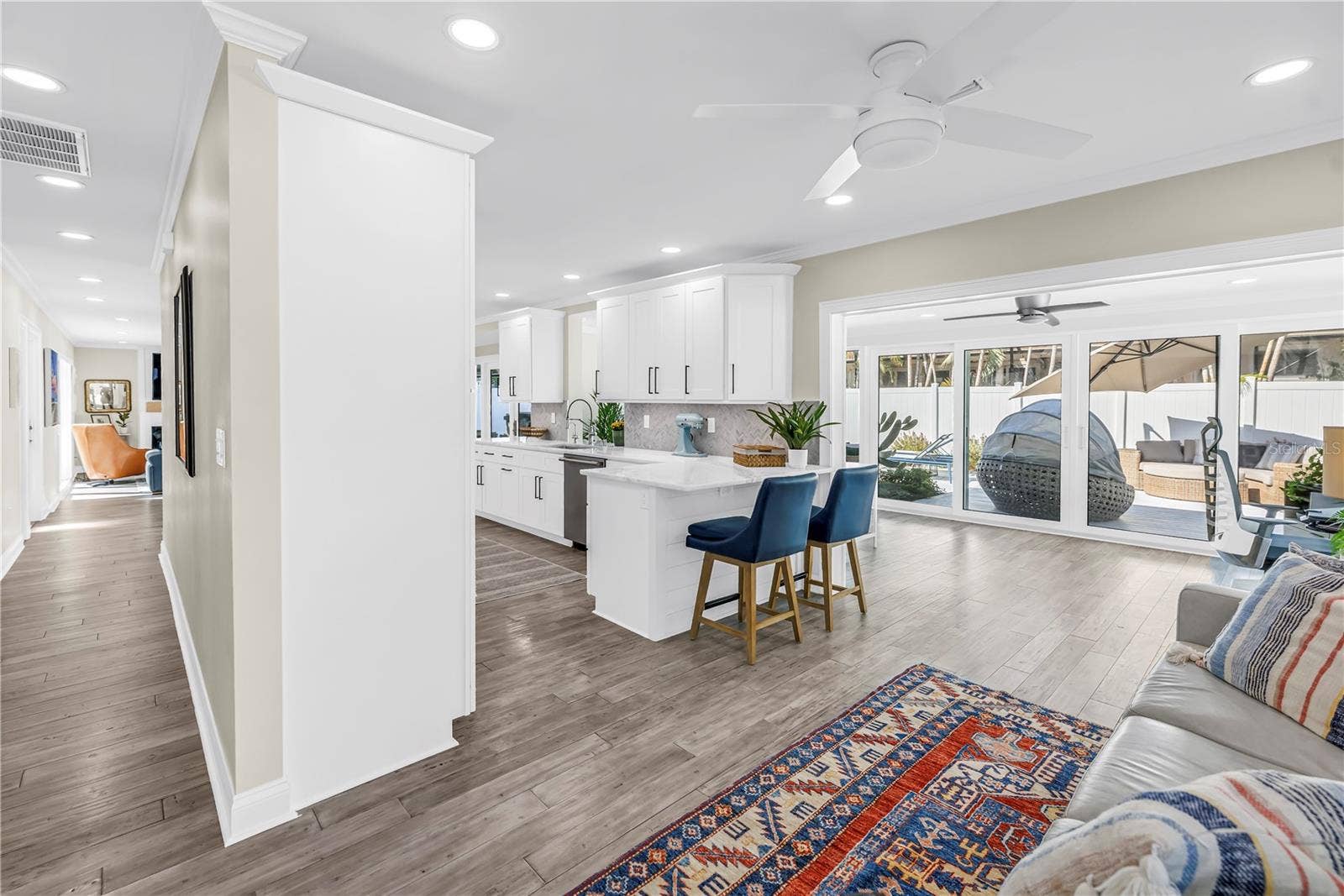 1114 2ND AVENUE S, Tierra Verde, FL 33715 Bonus space opens into Solarium/ Florida Room.